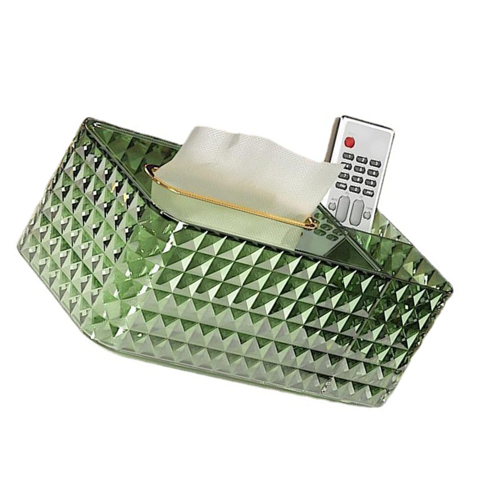 Tissue Storage Box Rhombus Texture Side Partition Towel Napkin Container Case view 4