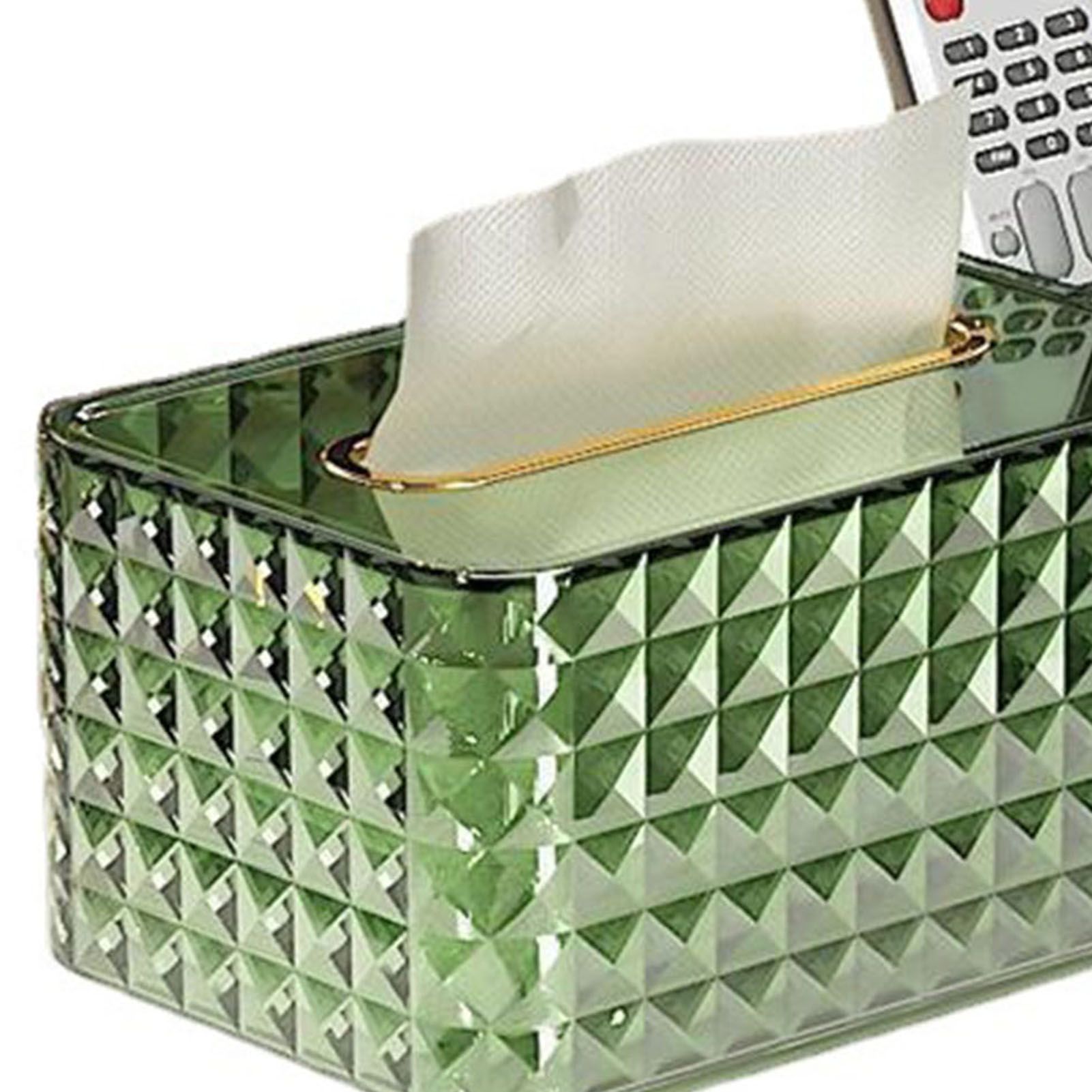 Tissue Storage Box Rhombus Texture Side Partition Towel Napkin Container Case view 9