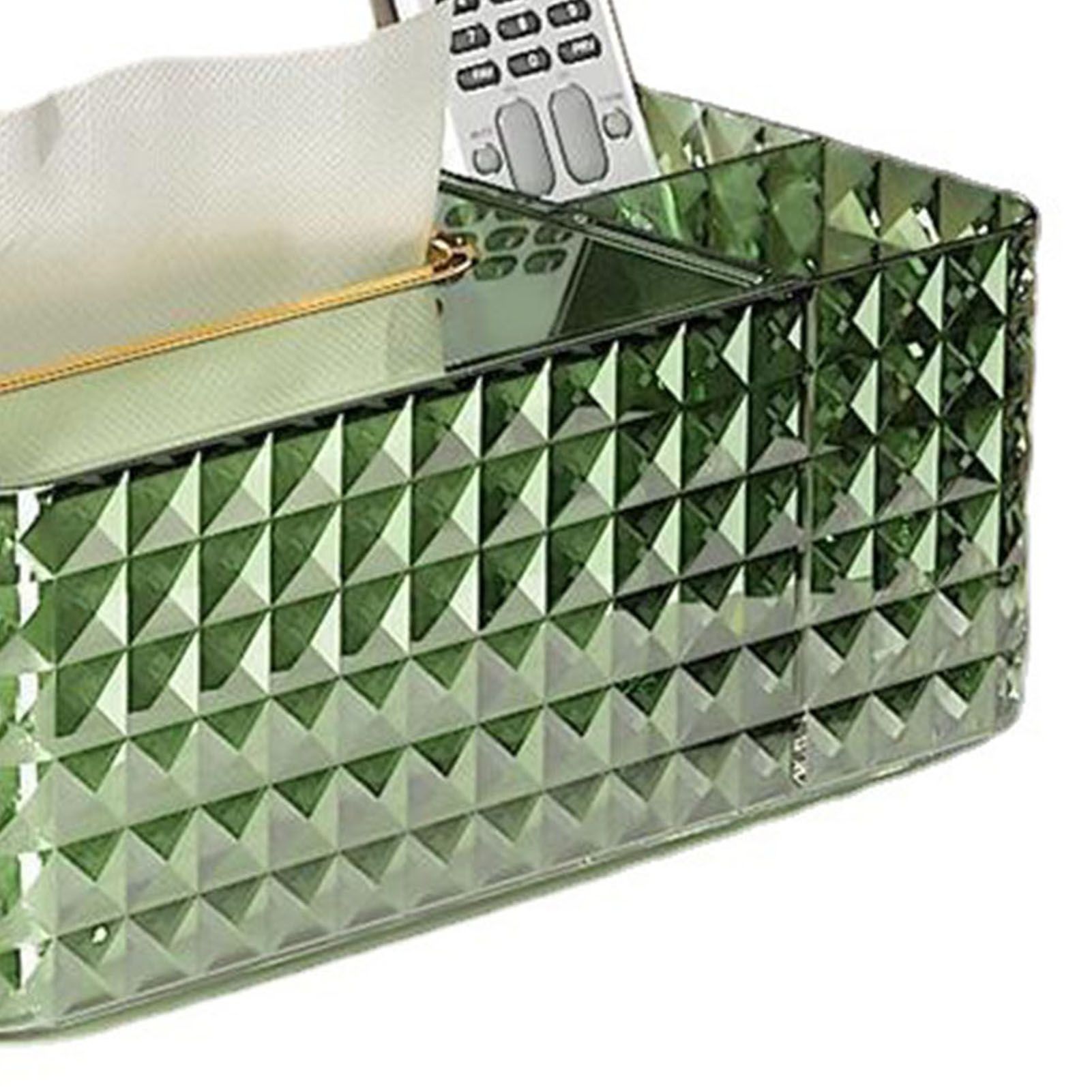 Tissue Storage Box Rhombus Texture Side Partition Towel Napkin Container Case view 10