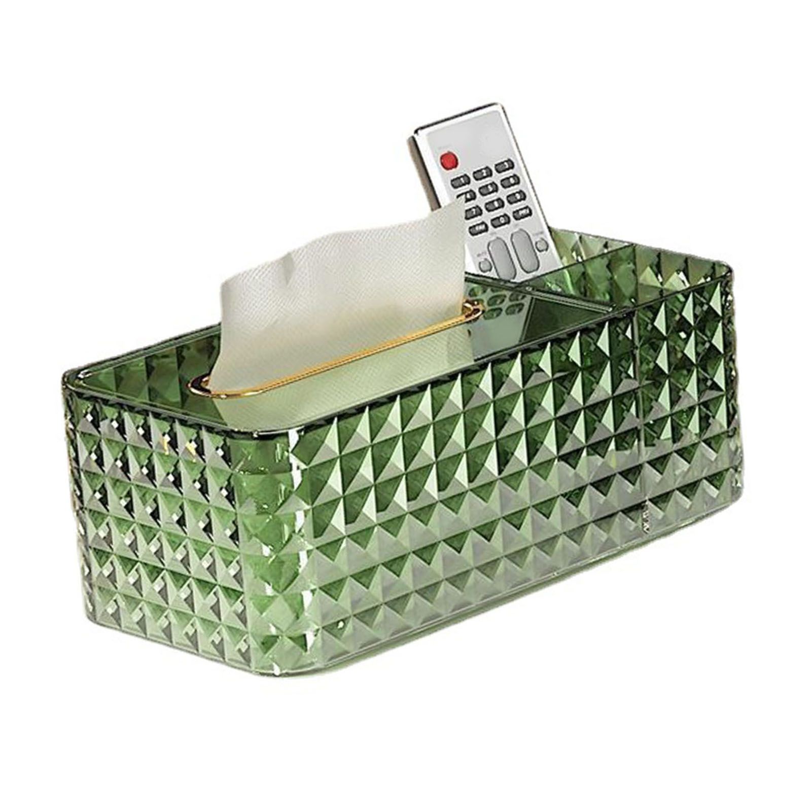 Tissue Storage Box Rhombus Texture Side Partition Towel Napkin Container Case view 12