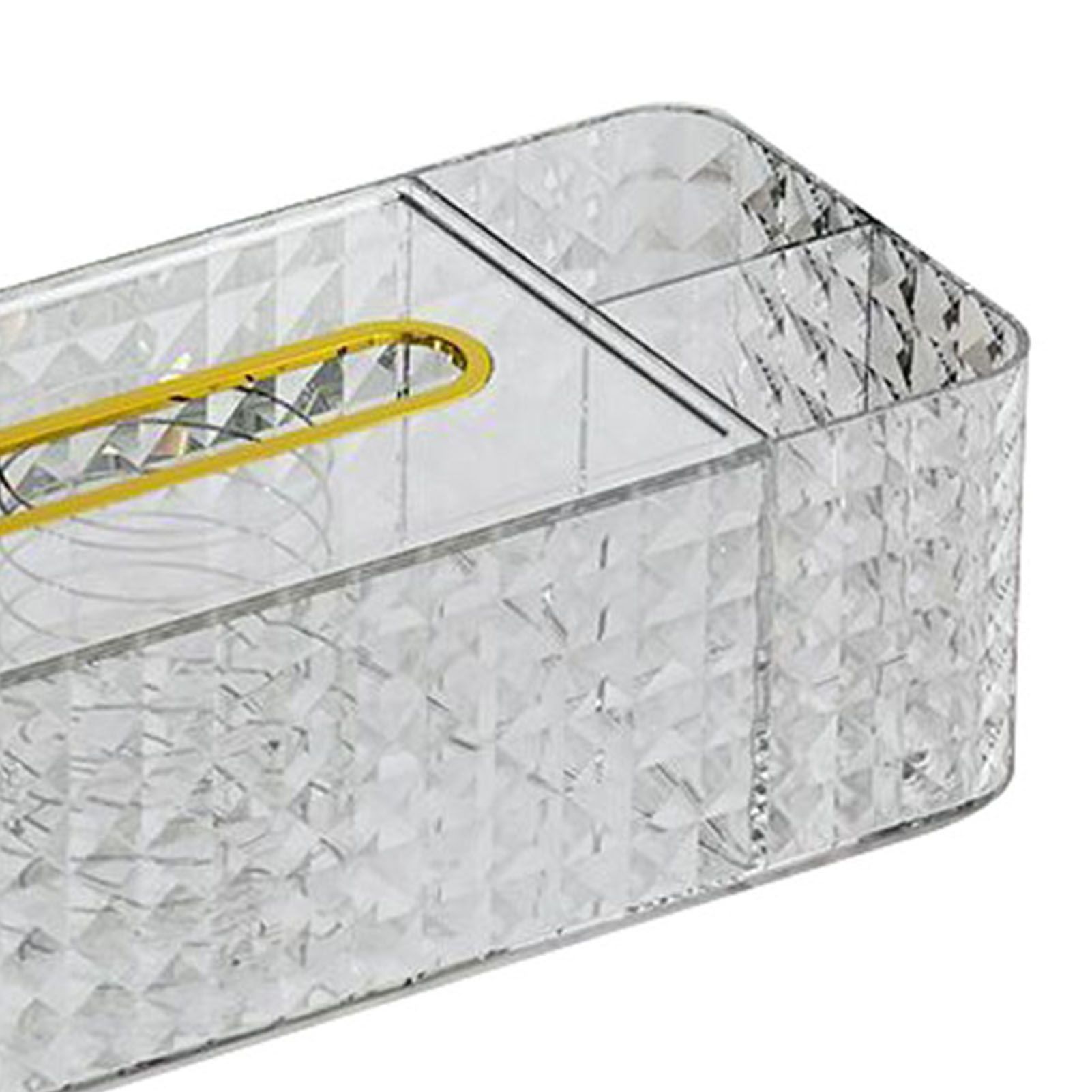 Tissue Storage Box Rhombus Texture Side Partition Towel Napkin Container Case view 11