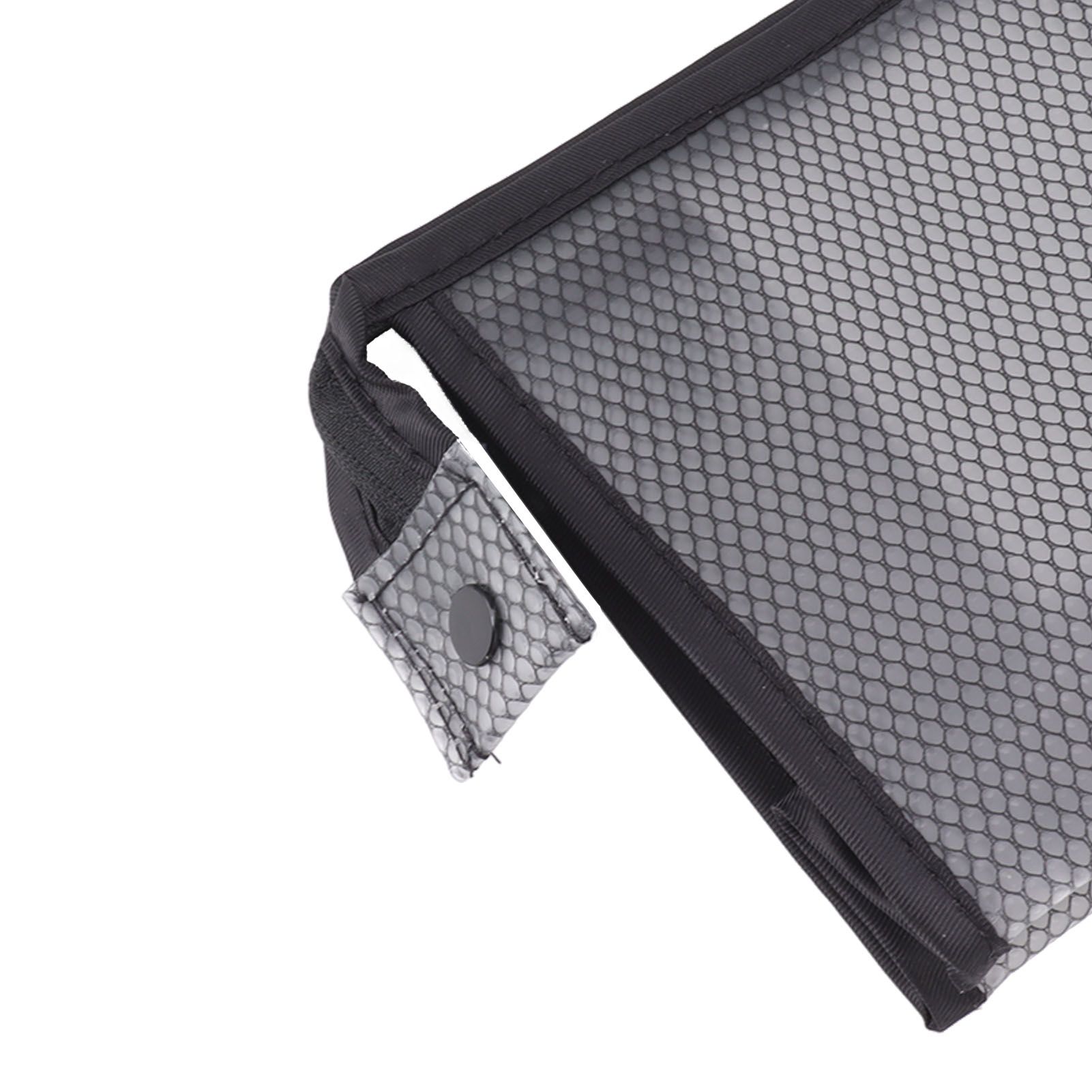 3Pcs Mesh Makeup Bag Waterproof EVA Triangular Design Semi Transparent Mesh view 15
