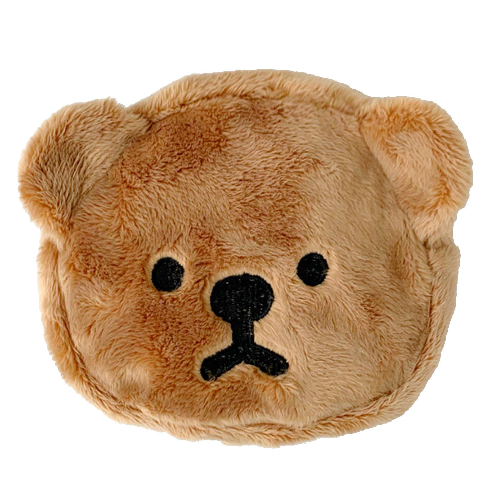 Cartoon Coin Purse Bear Shape Cute Portable Plush Mini Change Purse for