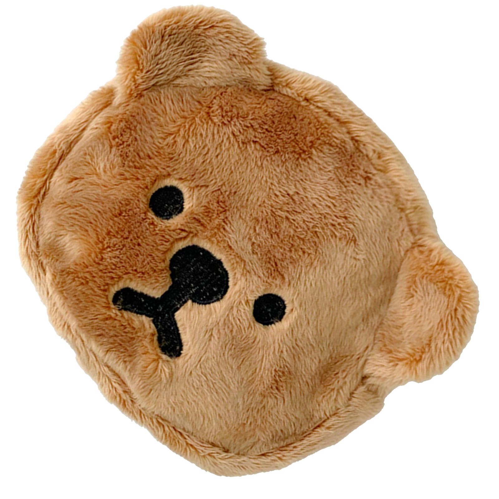 Cartoon Coin Purse Bear Shape Cute Portable Plush Mini Change Purse for view 4