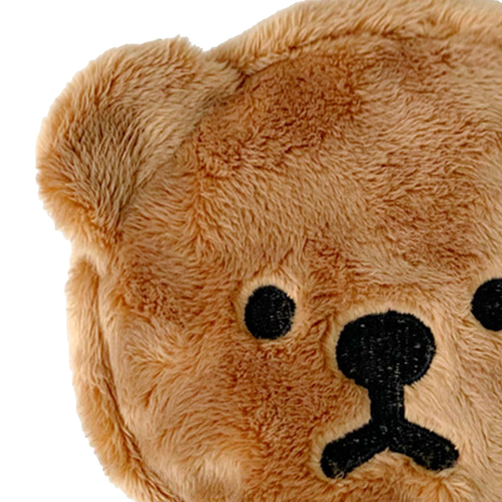Cartoon Coin Purse Bear Shape Cute Portable Plush Mini Change Purse for view 9