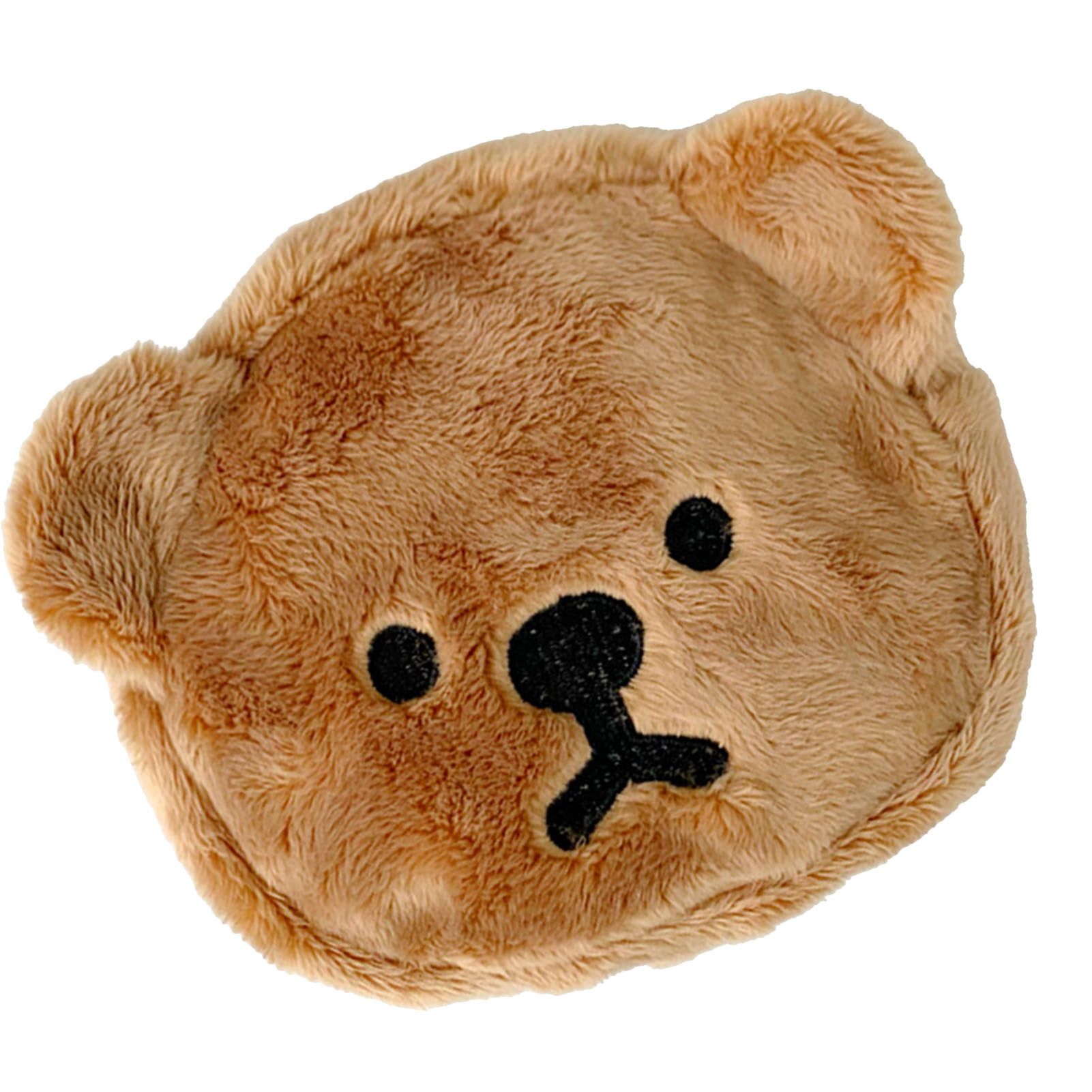 Cartoon Coin Purse Bear Shape Cute Portable Plush Mini Change Purse for view 10