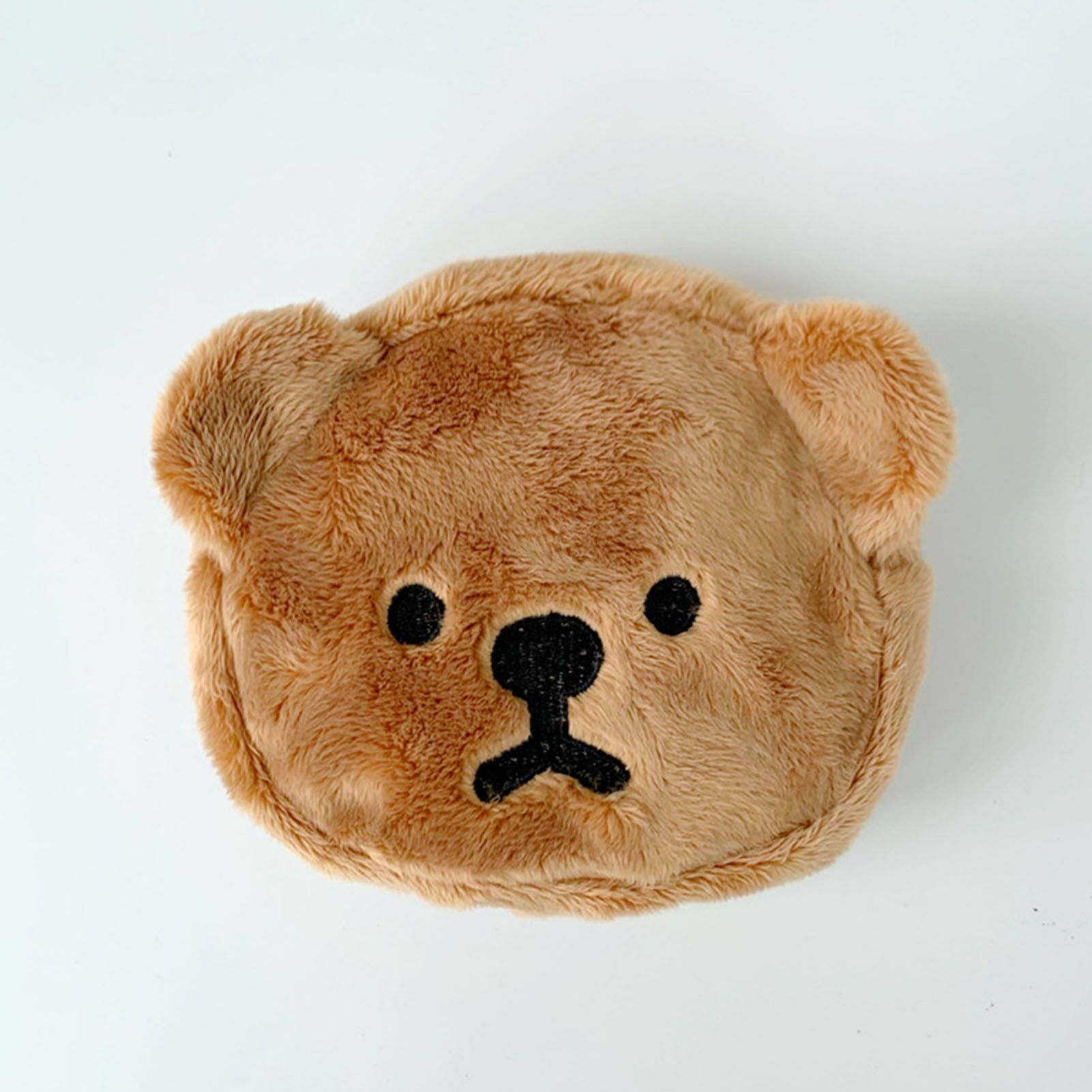 Cartoon Coin Purse Bear Shape Cute Portable Plush Mini Change Purse for view 14