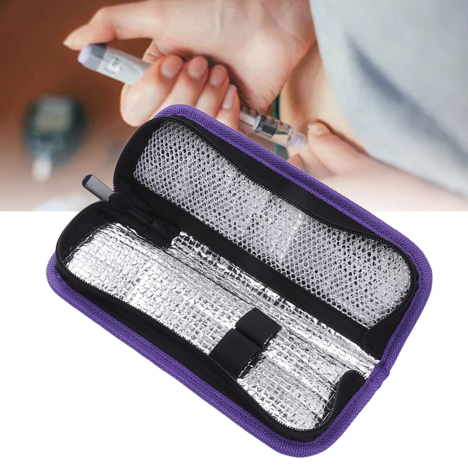 Insulin Carrying Case Portable Travel Organizer Coller Bag for Diabetes with view 11