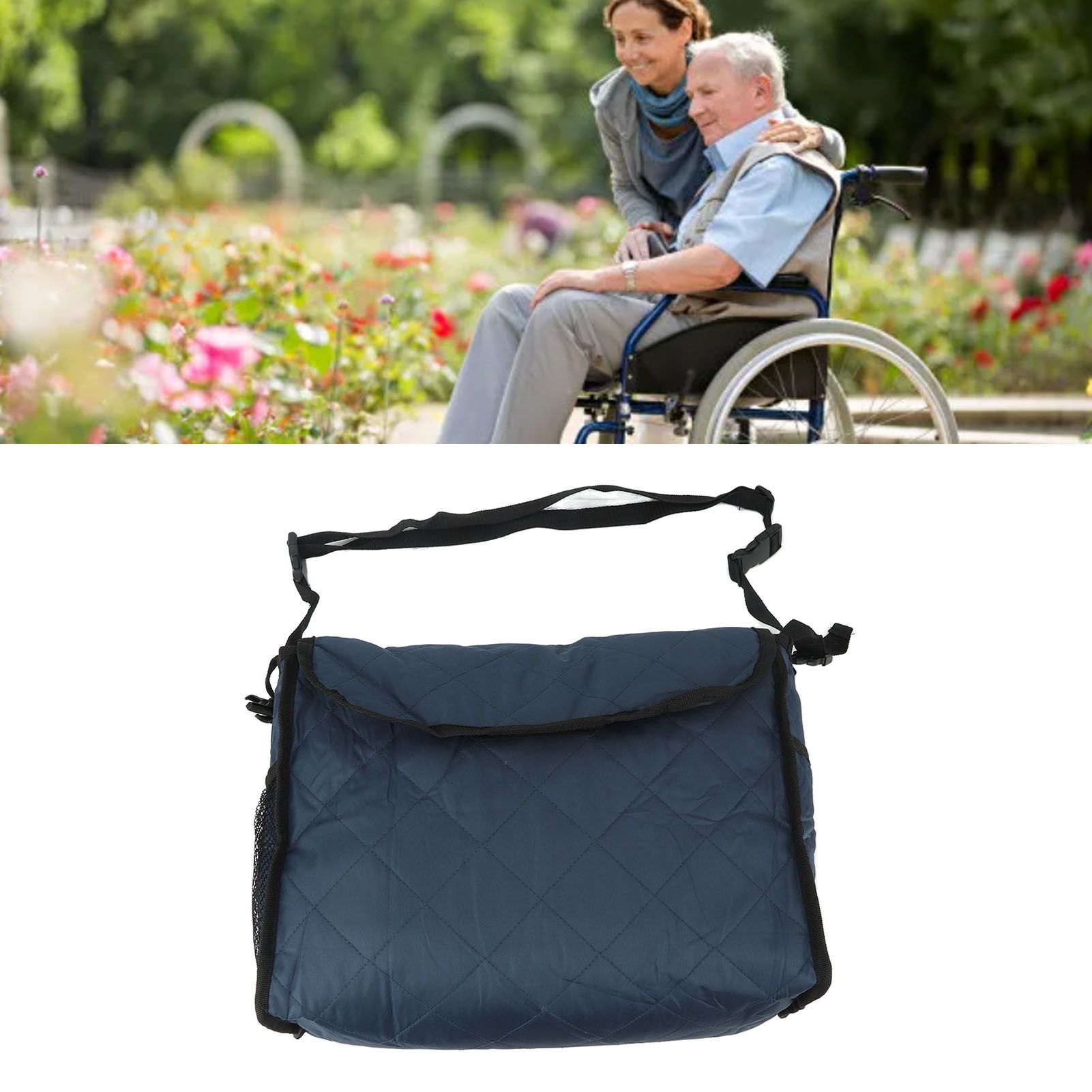 Wheelchair Bag Large Capacity Foldable One Shoulder Storage Hanging Bag for view 11