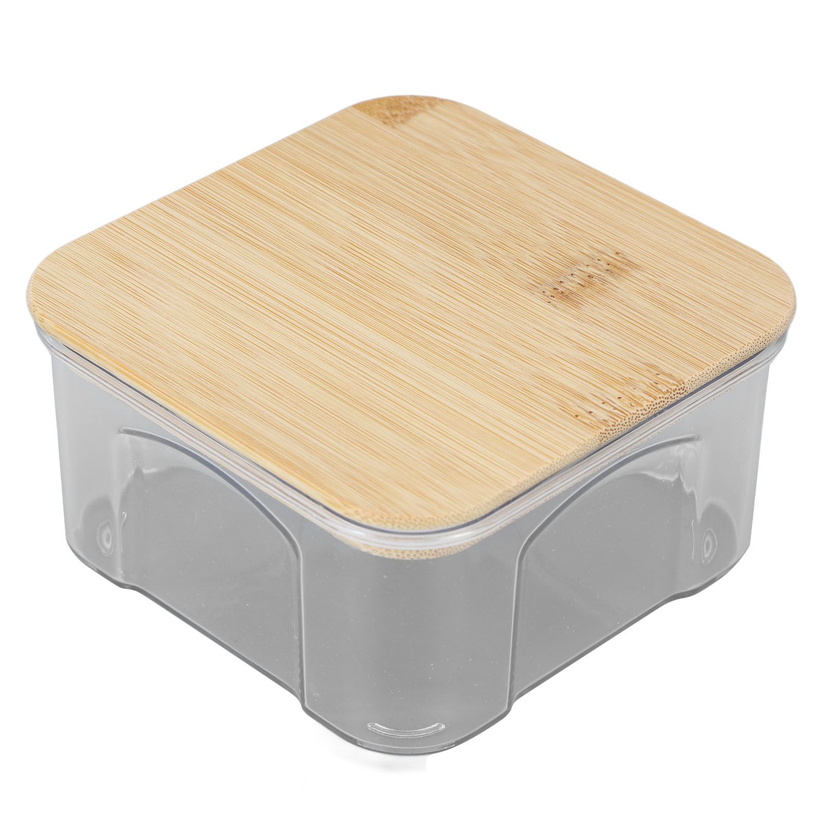 Airtight Food Storage Container Clear Food Storage Jar with Bamboo Lid for