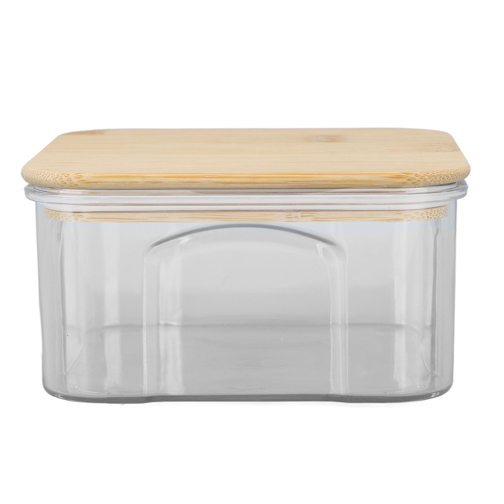 Airtight Food Storage Container Clear Food Storage Jar with Bamboo Lid for view 3