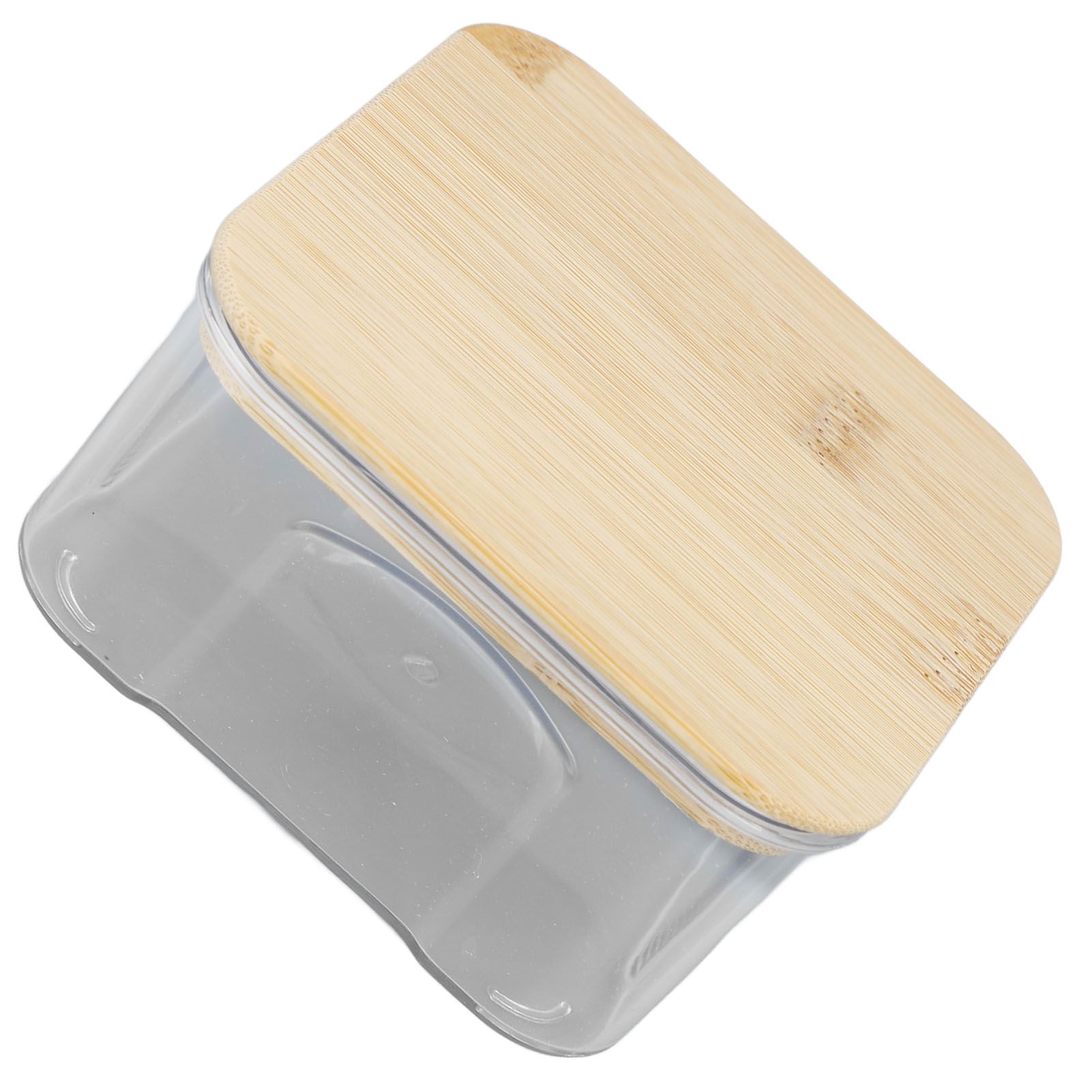 Airtight Food Storage Container Clear Food Storage Jar with Bamboo Lid for view 7