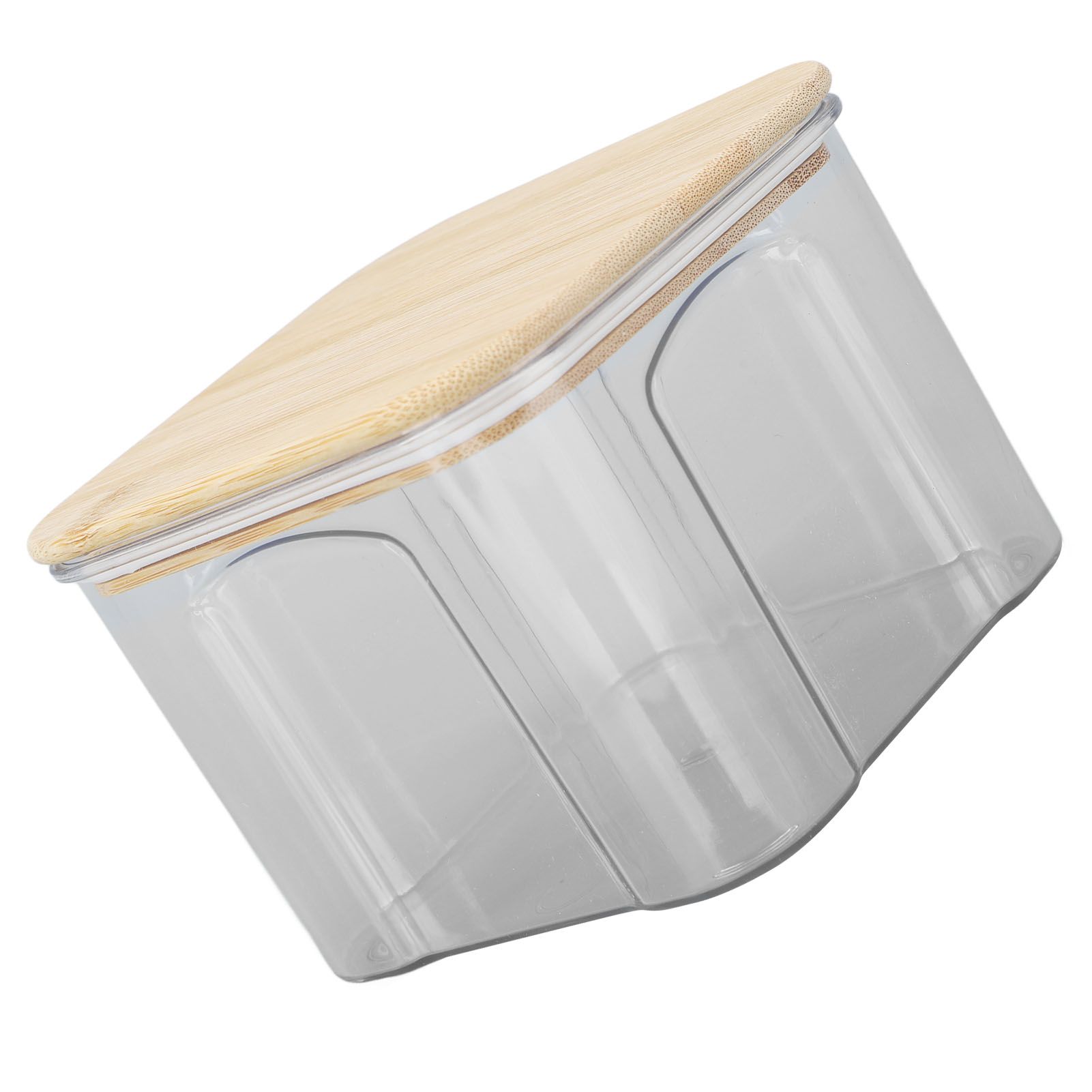 Airtight Food Storage Container Clear Food Storage Jar with Bamboo Lid for view 3