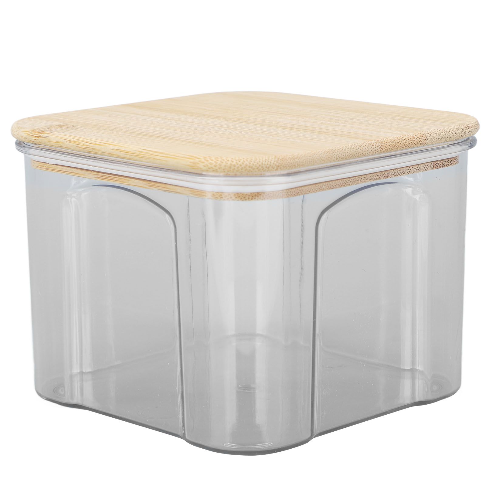 Airtight Food Storage Container Clear Food Storage Jar with Bamboo Lid for view 4