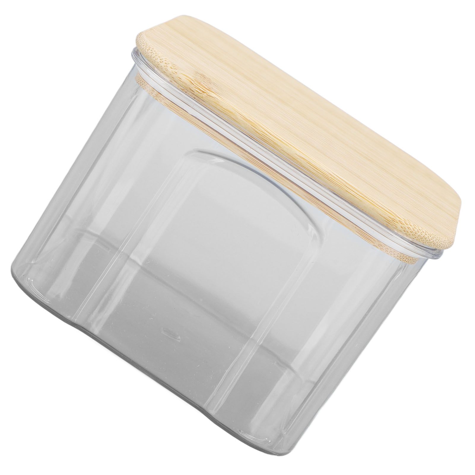 Airtight Food Storage Container Clear Food Storage Jar with Bamboo Lid for view 5