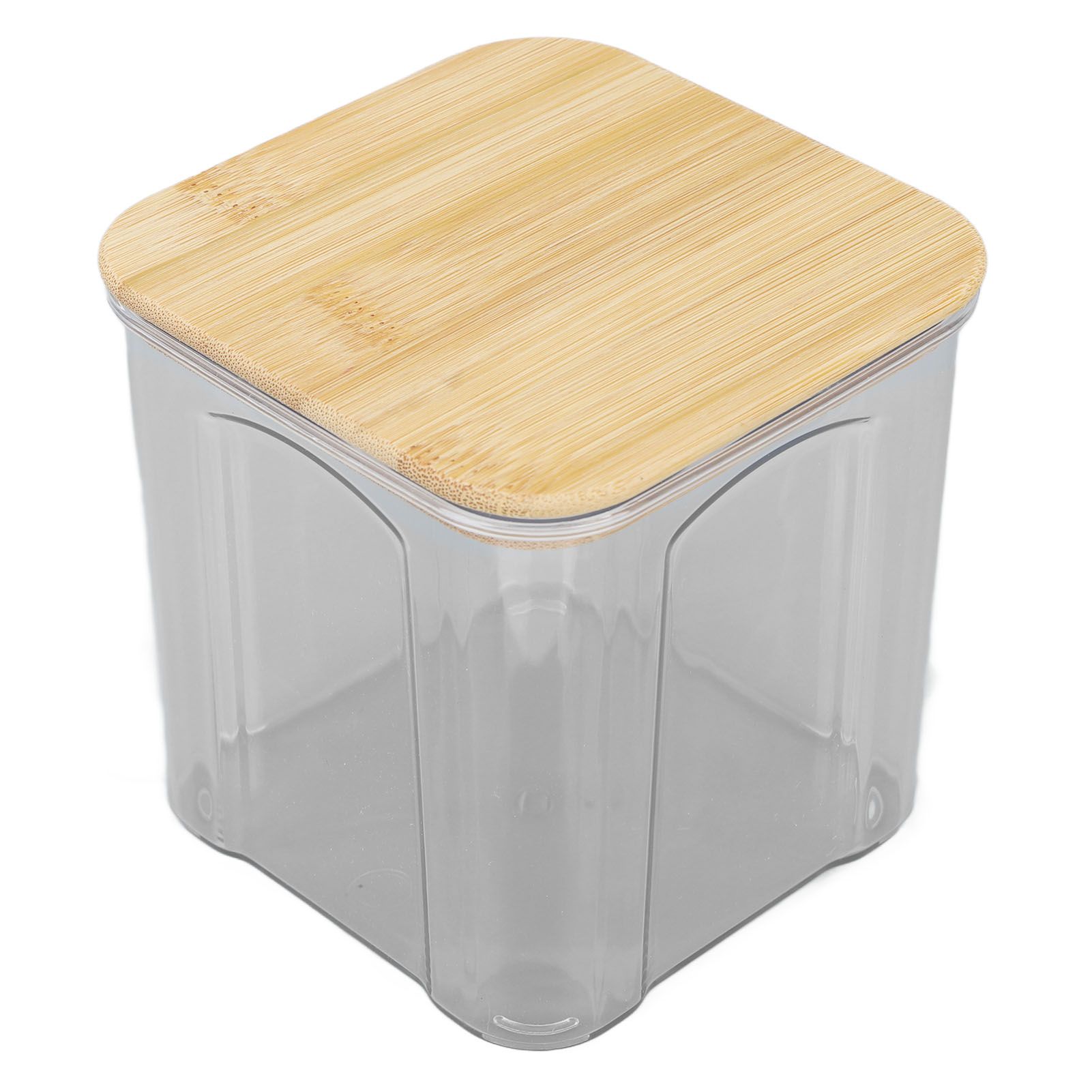 Airtight Food Storage Container Clear Food Storage Jar with Bamboo Lid for