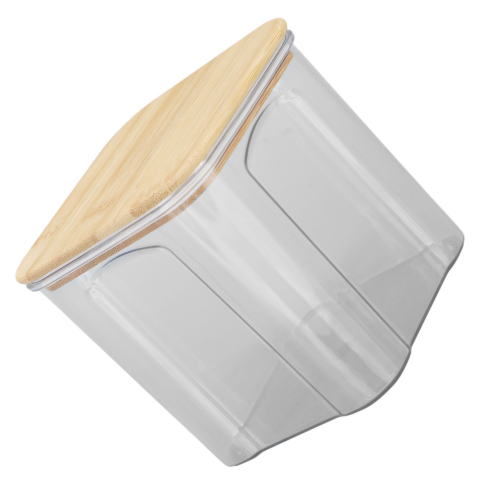 Airtight Food Storage Container Clear Food Storage Jar with Bamboo Lid for view 7