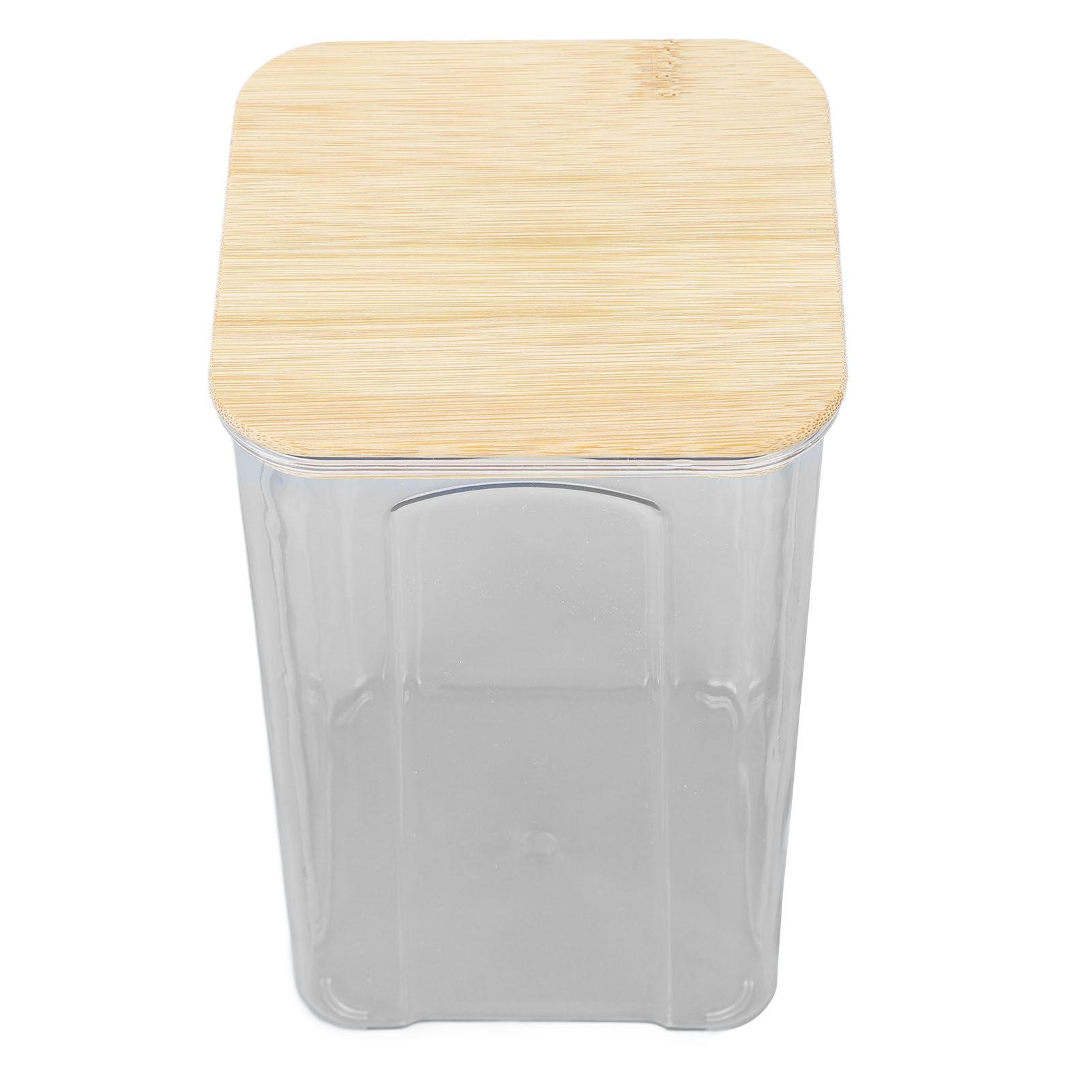 Airtight Food Storage Container Clear Food Storage Jar with Bamboo Lid for view 3
