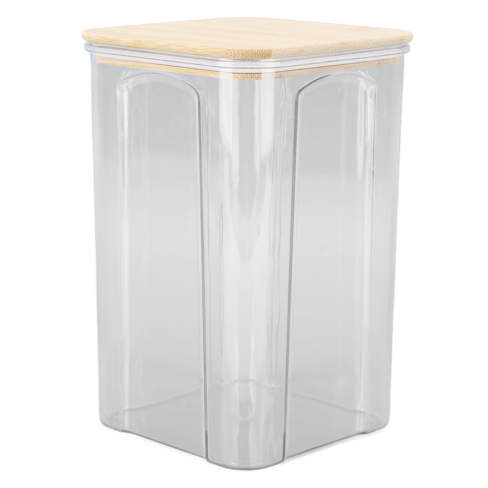 Airtight Food Storage Container Clear Food Storage Jar with Bamboo Lid for view 9