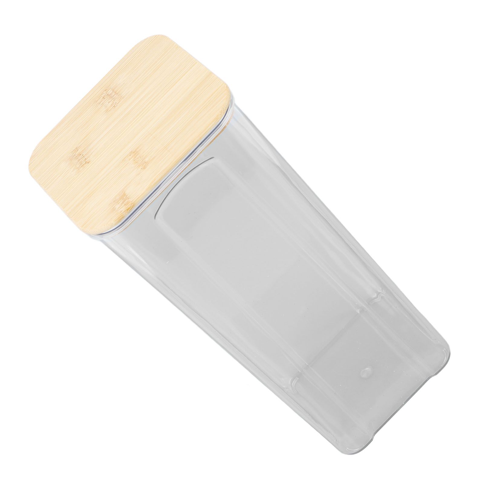 Airtight Food Storage Container Clear Food Storage Jar with Bamboo Lid for view 8