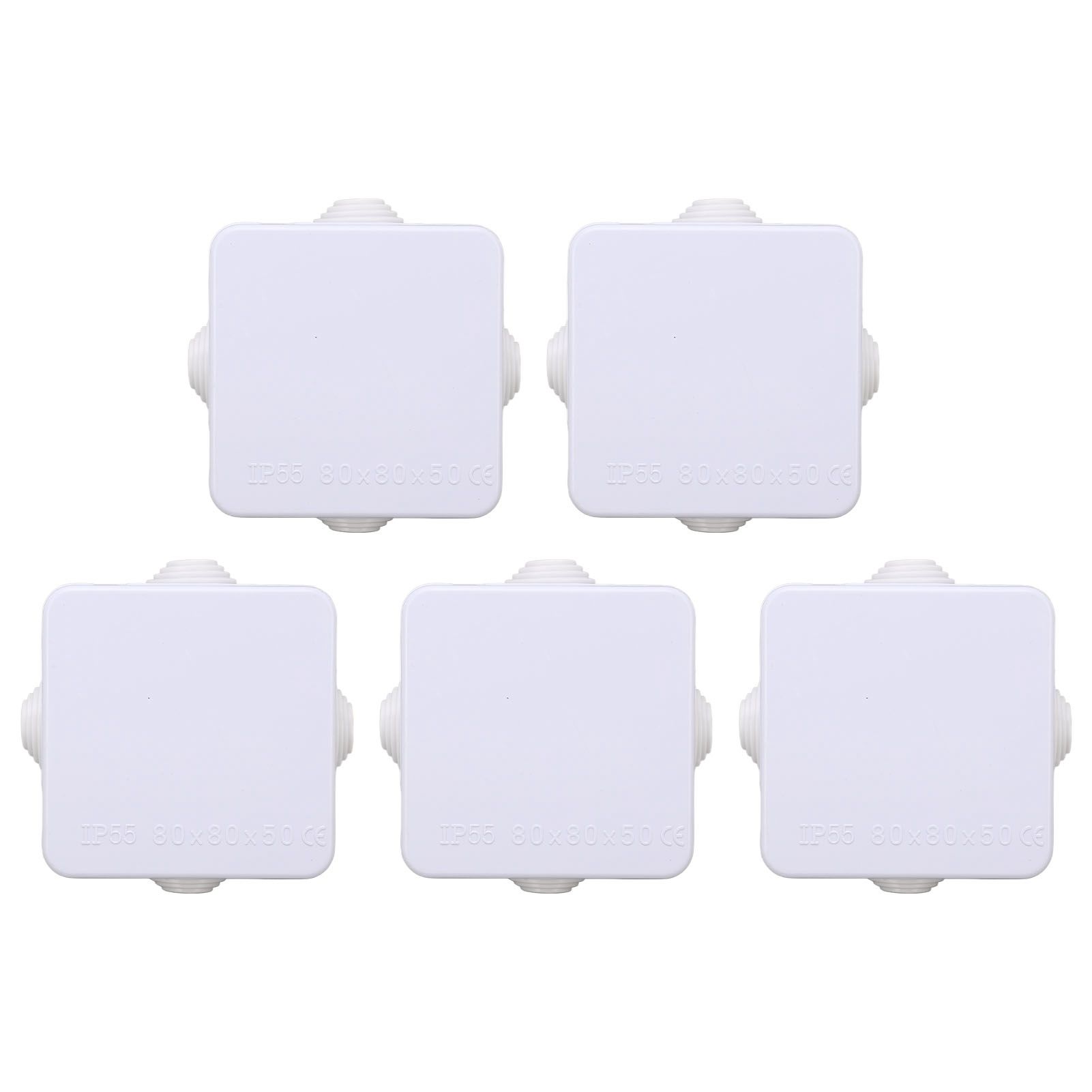 5Pcs Plastic Waterproof Cable Box with Rubber Plug IP55 Waterproof Plug view 3