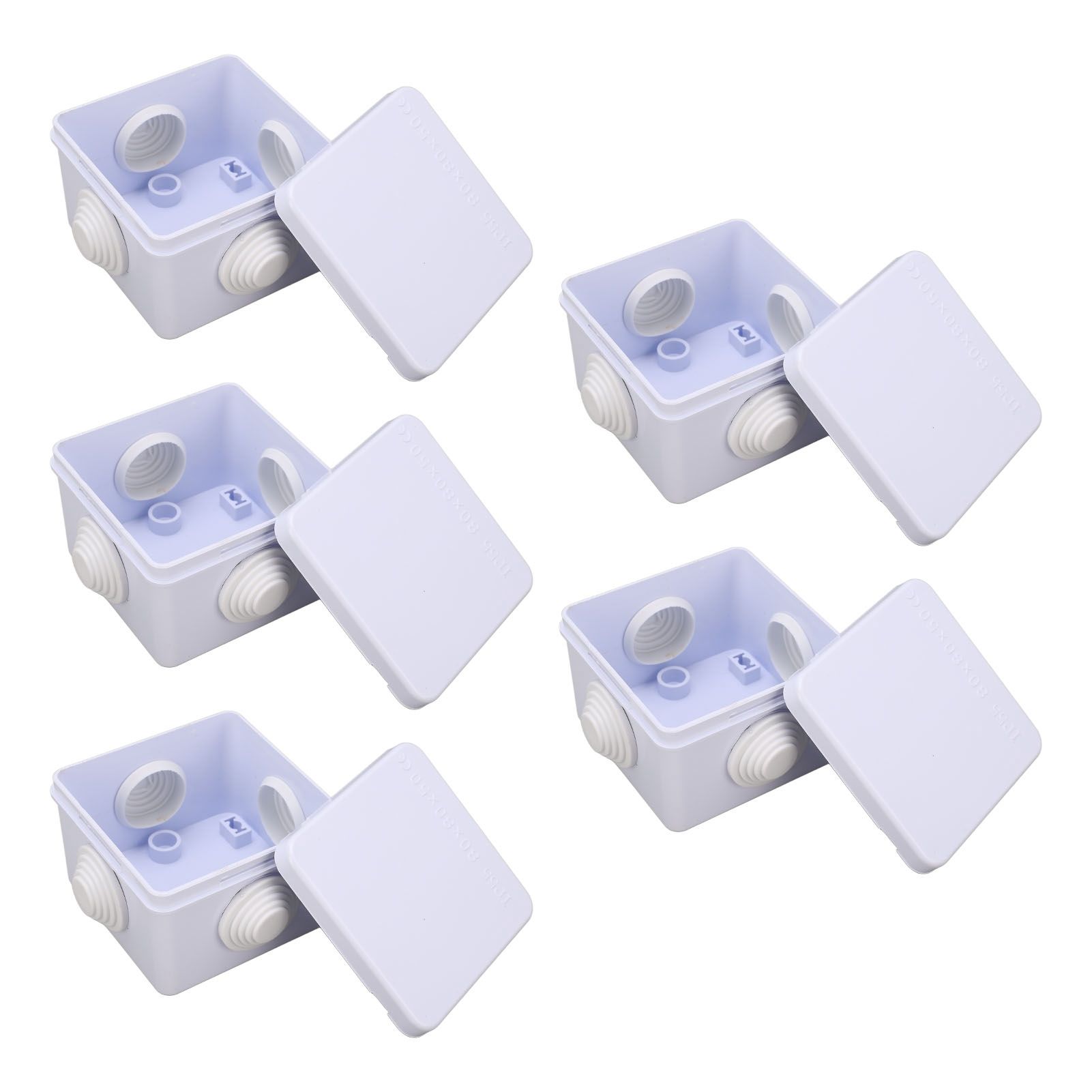 5Pcs Plastic Waterproof Cable Box with Rubber Plug IP55 Waterproof Plug view 7