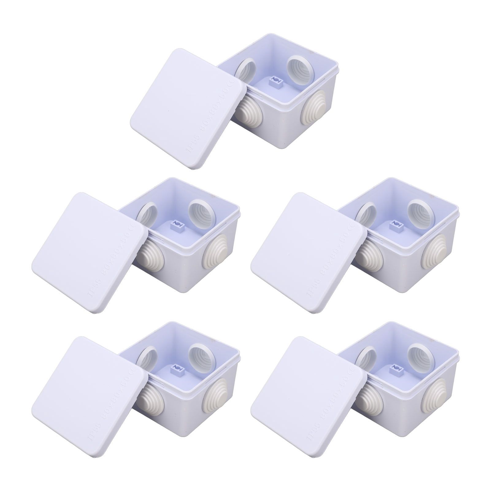5Pcs Plastic Waterproof Cable Box with Rubber Plug IP55 Waterproof Plug view 8