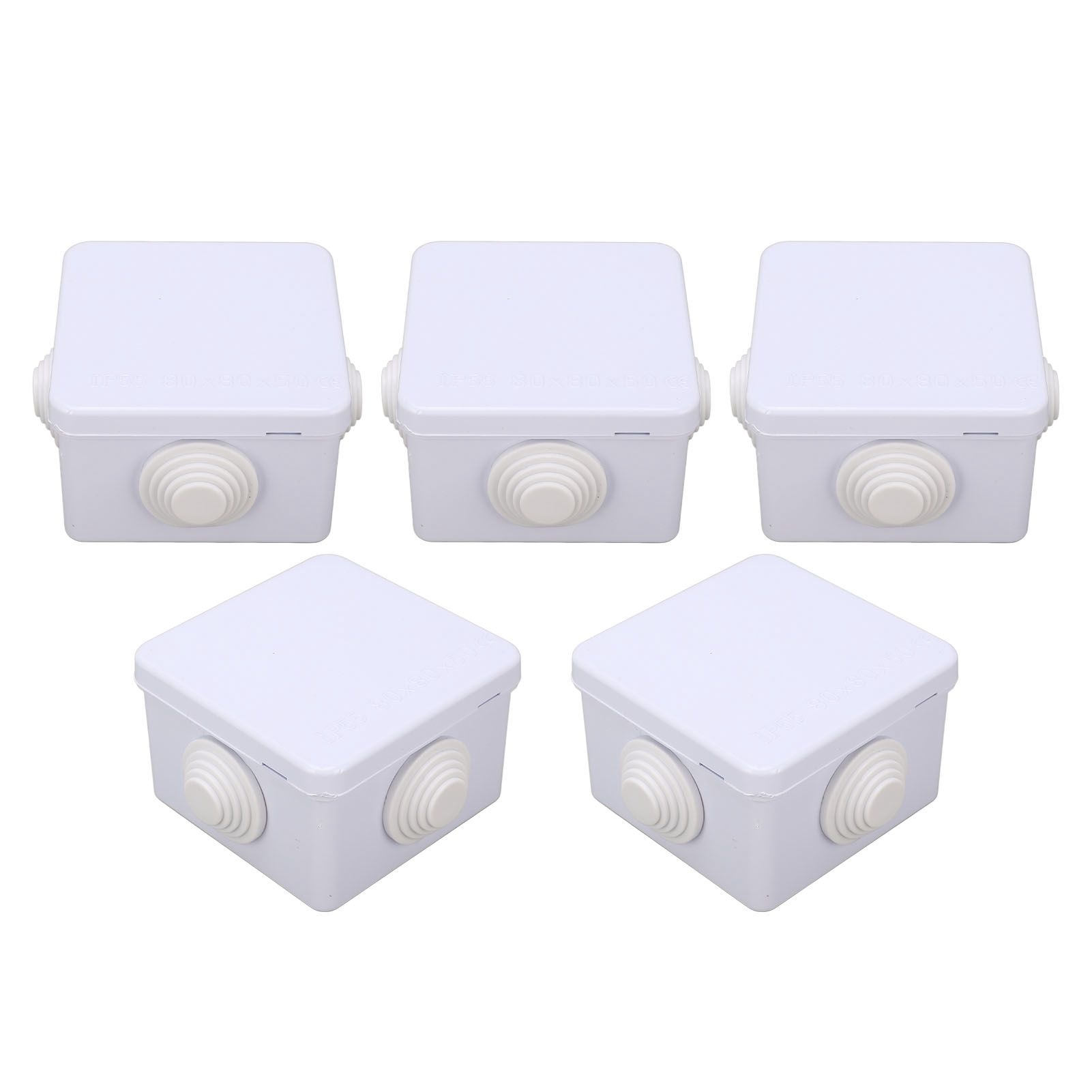 5Pcs Plastic Waterproof Cable Box with Rubber Plug IP55 Waterproof Plug view 9