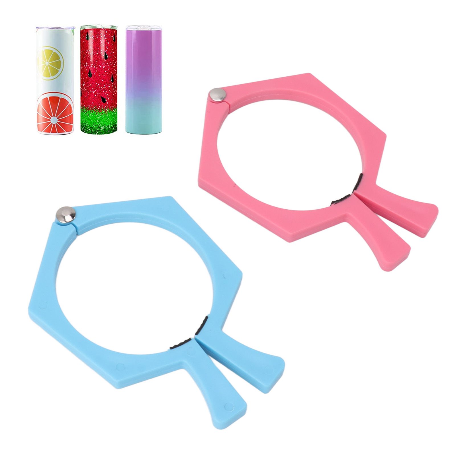 2PCS Sublimation Cup Clamp ABS Nonslip Tumbler Wrapping Clamp for Sublimation view 11