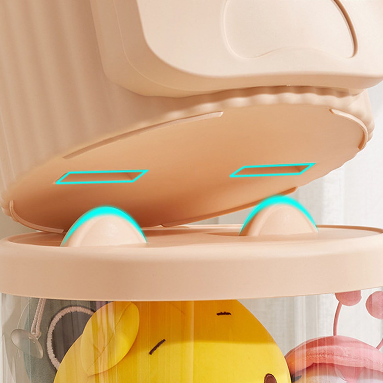 Toy Storage Container PET Transparent Cylinder Plush Toy Display Bucket with view 12