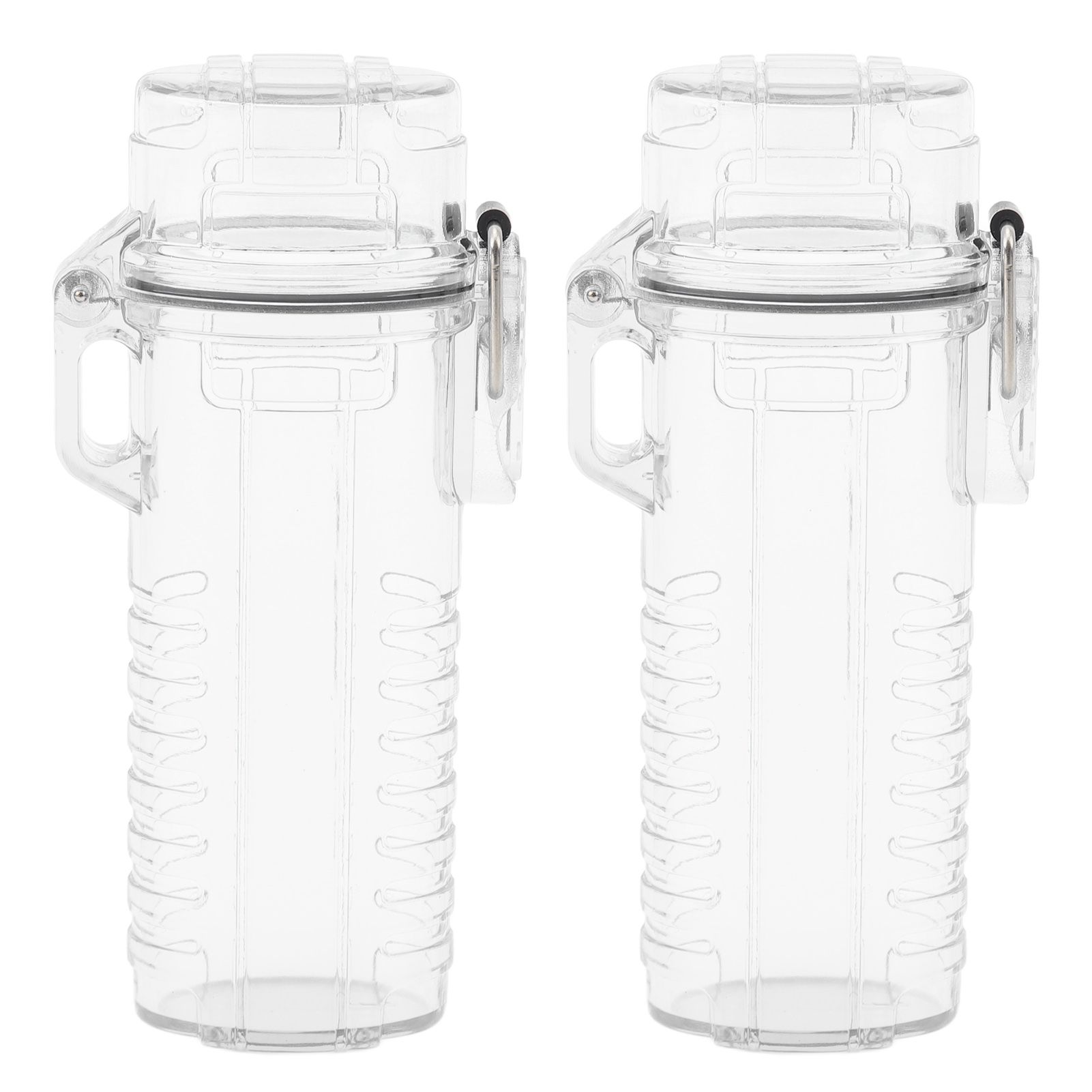 2Pcs Lighter Case Waterproof Lighter Storage Container Plastic for Outdoor