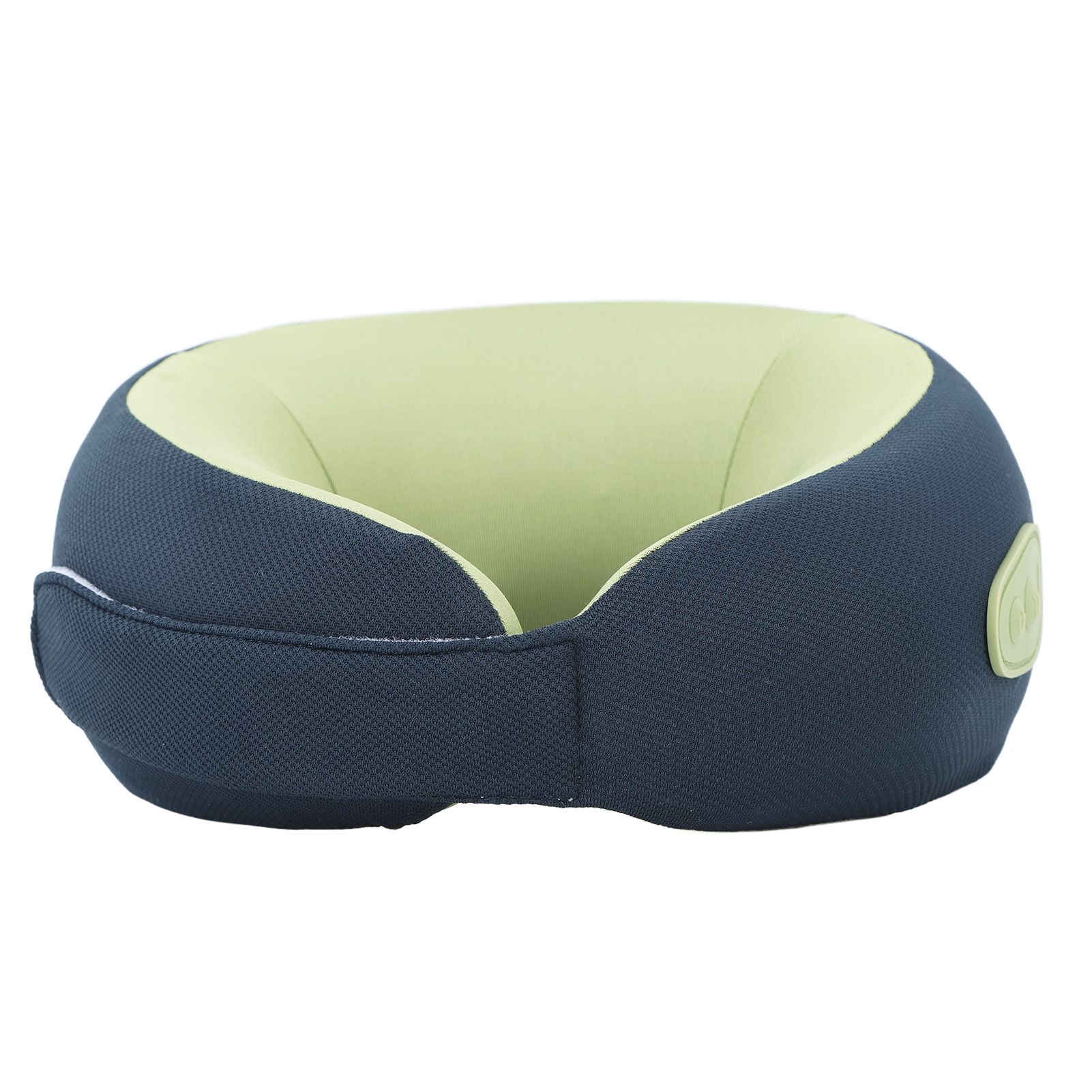 Back Neck Pillow Massager Hot Compress Cordless Massager Pillow Blue Green view 4