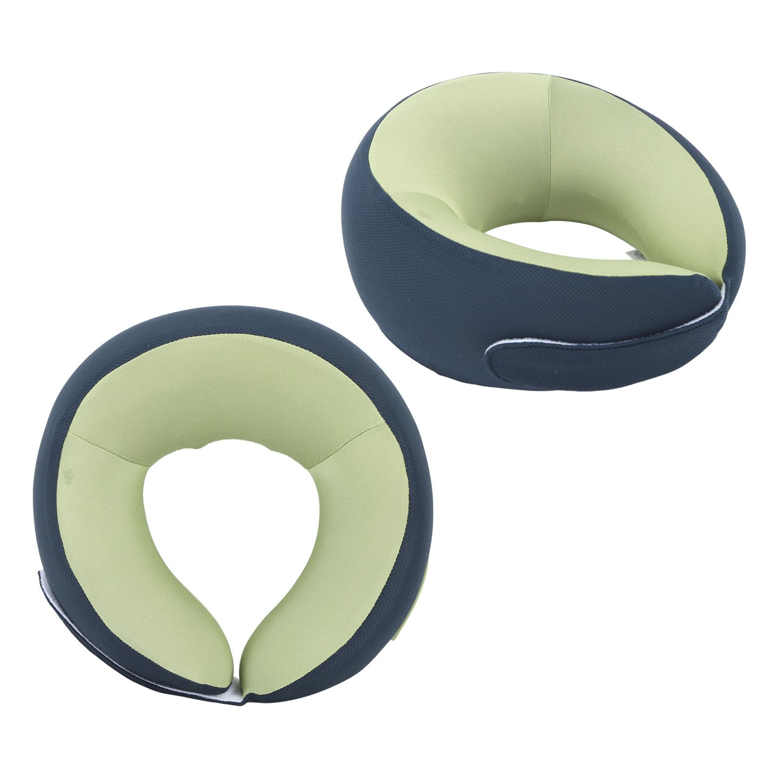 Back Neck Pillow Massager Hot Compress Cordless Massager Pillow Blue Green view 10