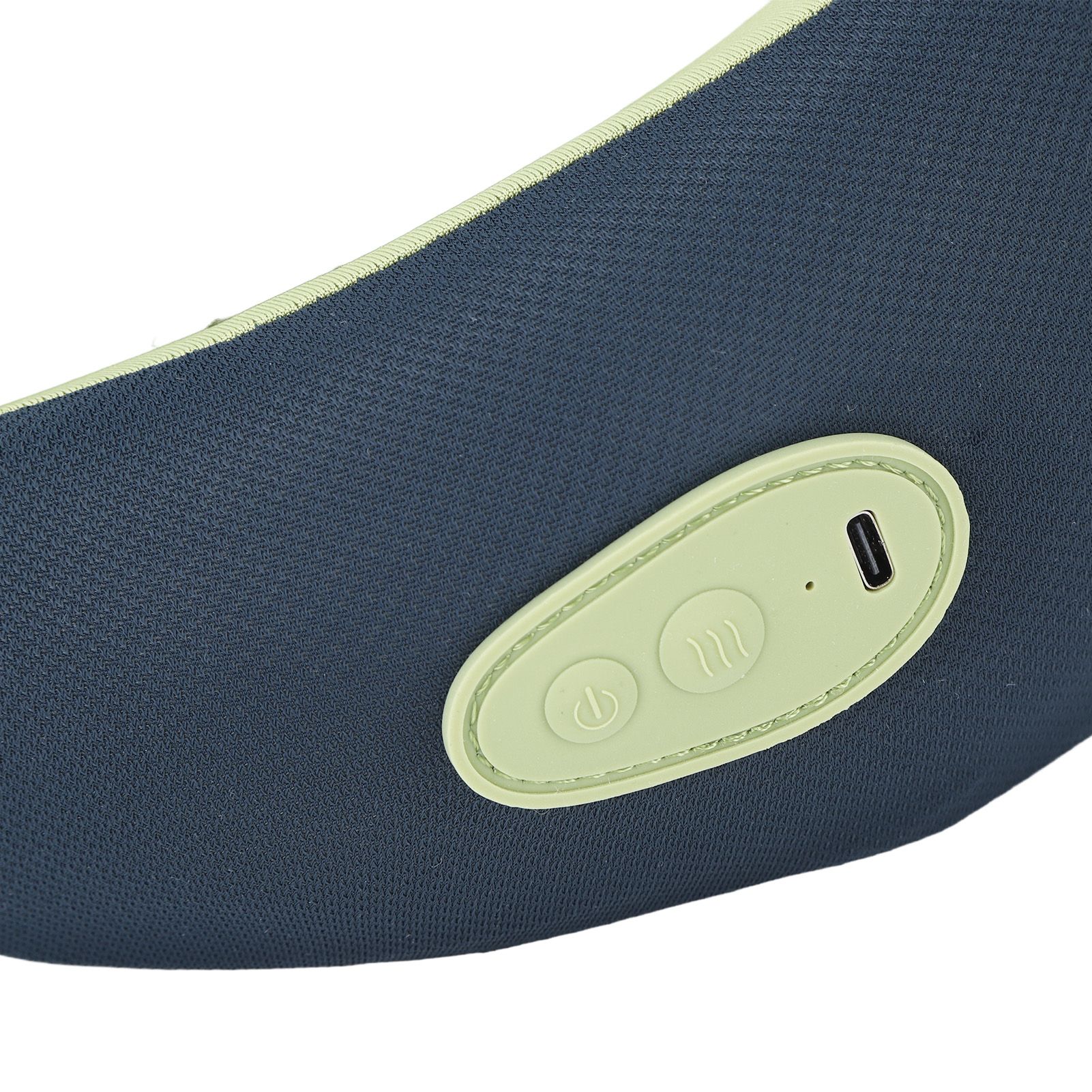 Back Neck Pillow Massager Hot Compress Cordless Massager Pillow Blue Green view 15