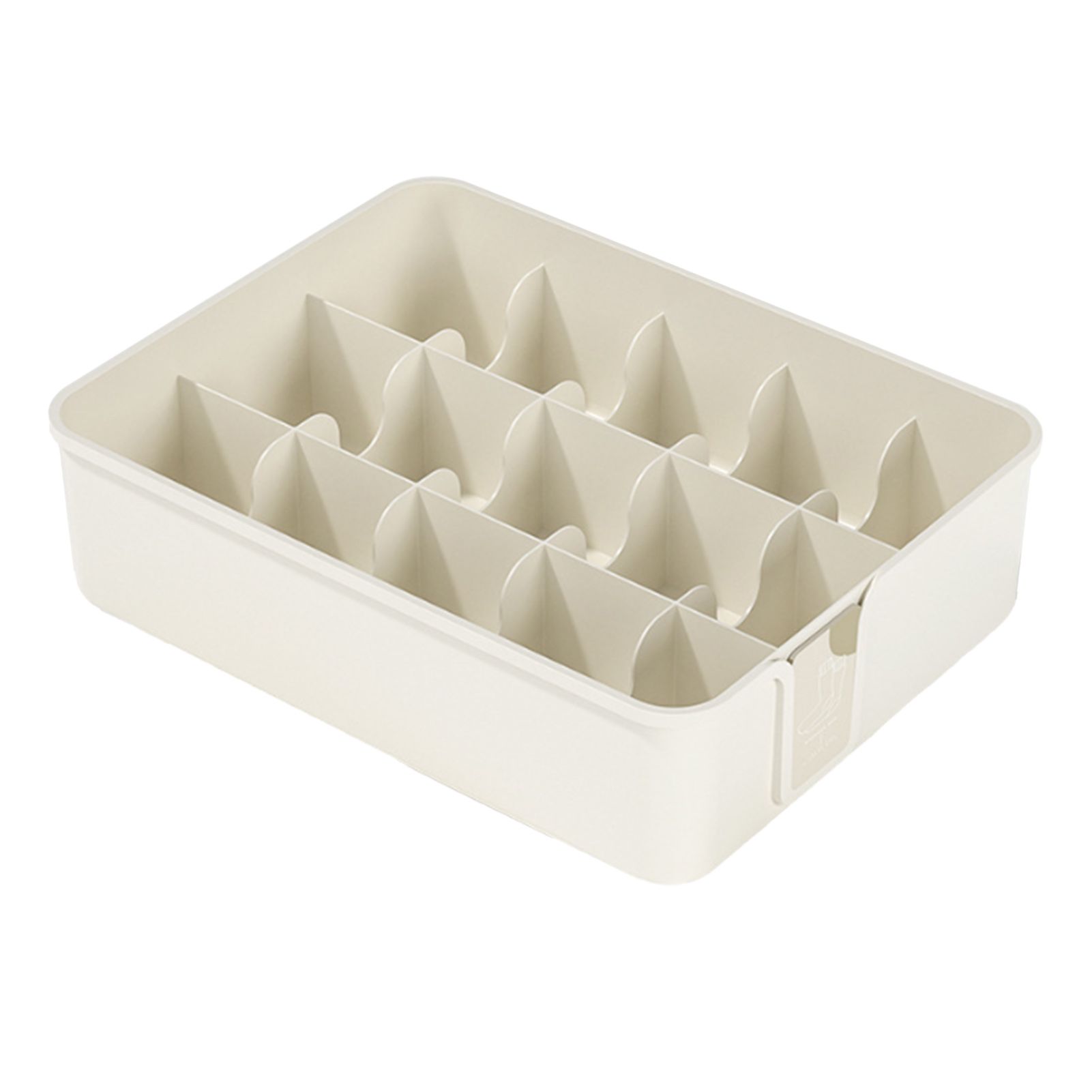 Sock Underwear Organizer Divider Plastic 15 Cell Closet Drawer Storage Box for