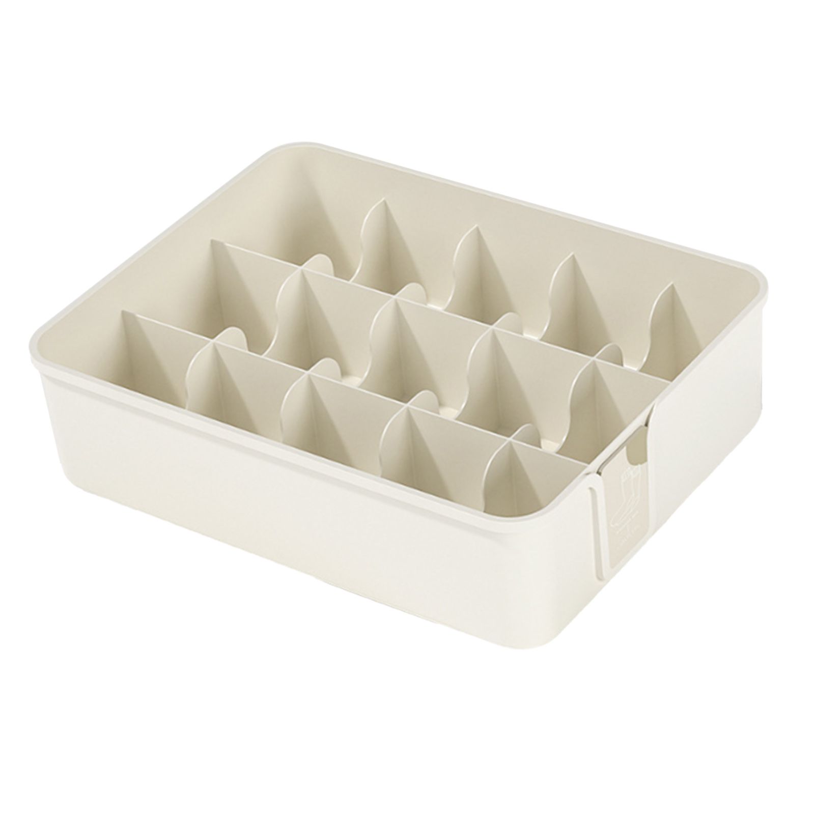 Sock Underwear Organizer Divider Plastic 15 Cell Closet Drawer Storage Box for view 5