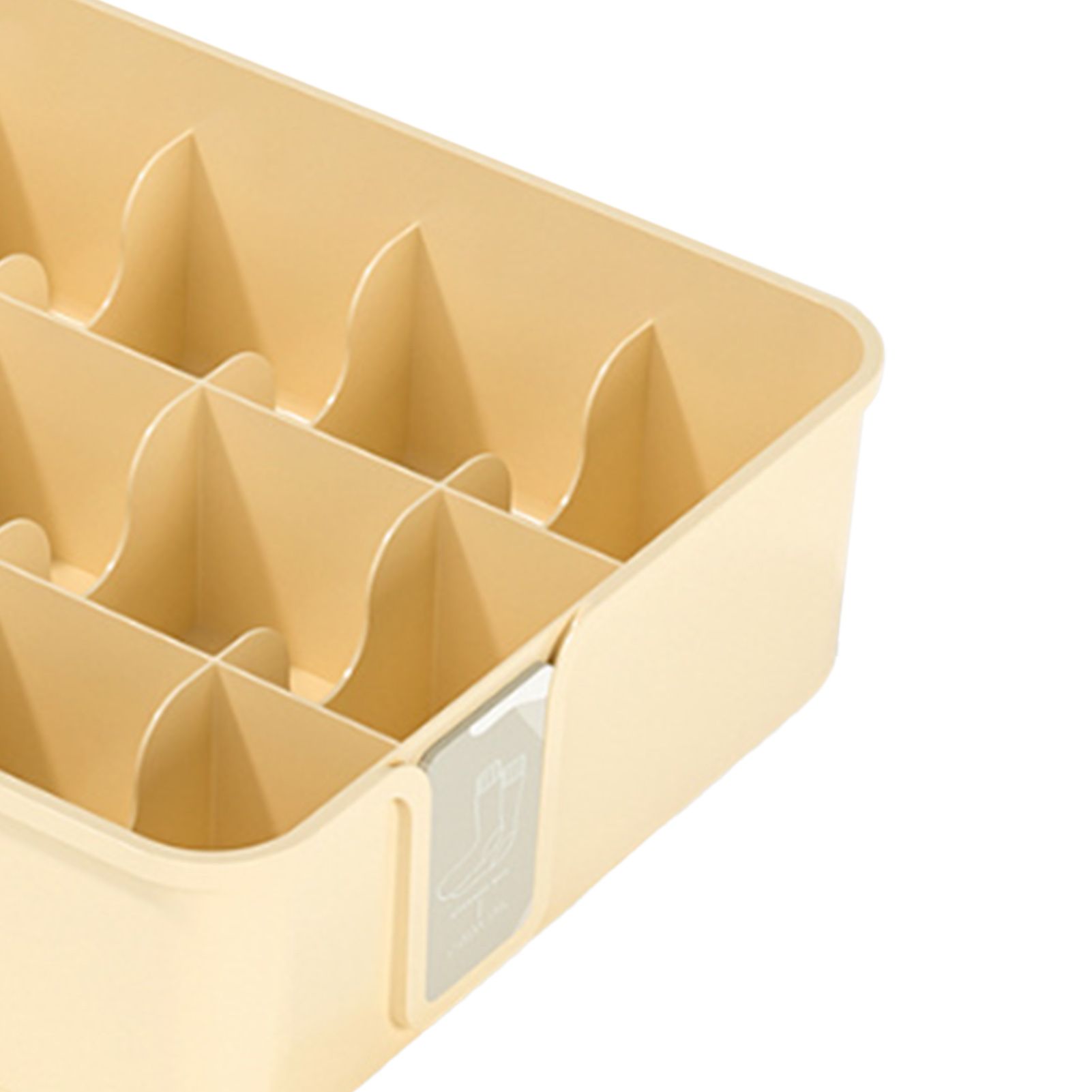 Sock Underwear Organizer Divider Plastic 15 Cell Closet Drawer Storage Box for view 4
