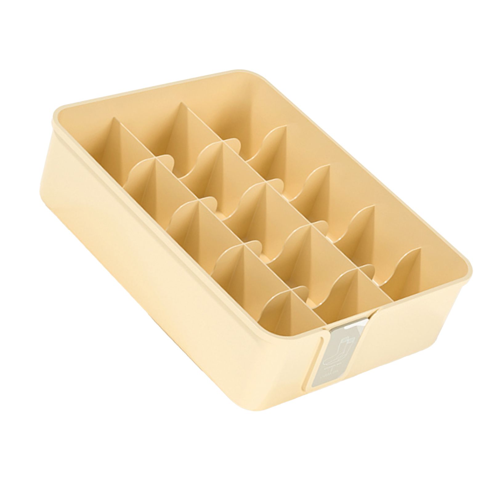 Sock Underwear Organizer Divider Plastic 15 Cell Closet Drawer Storage Box for view 5