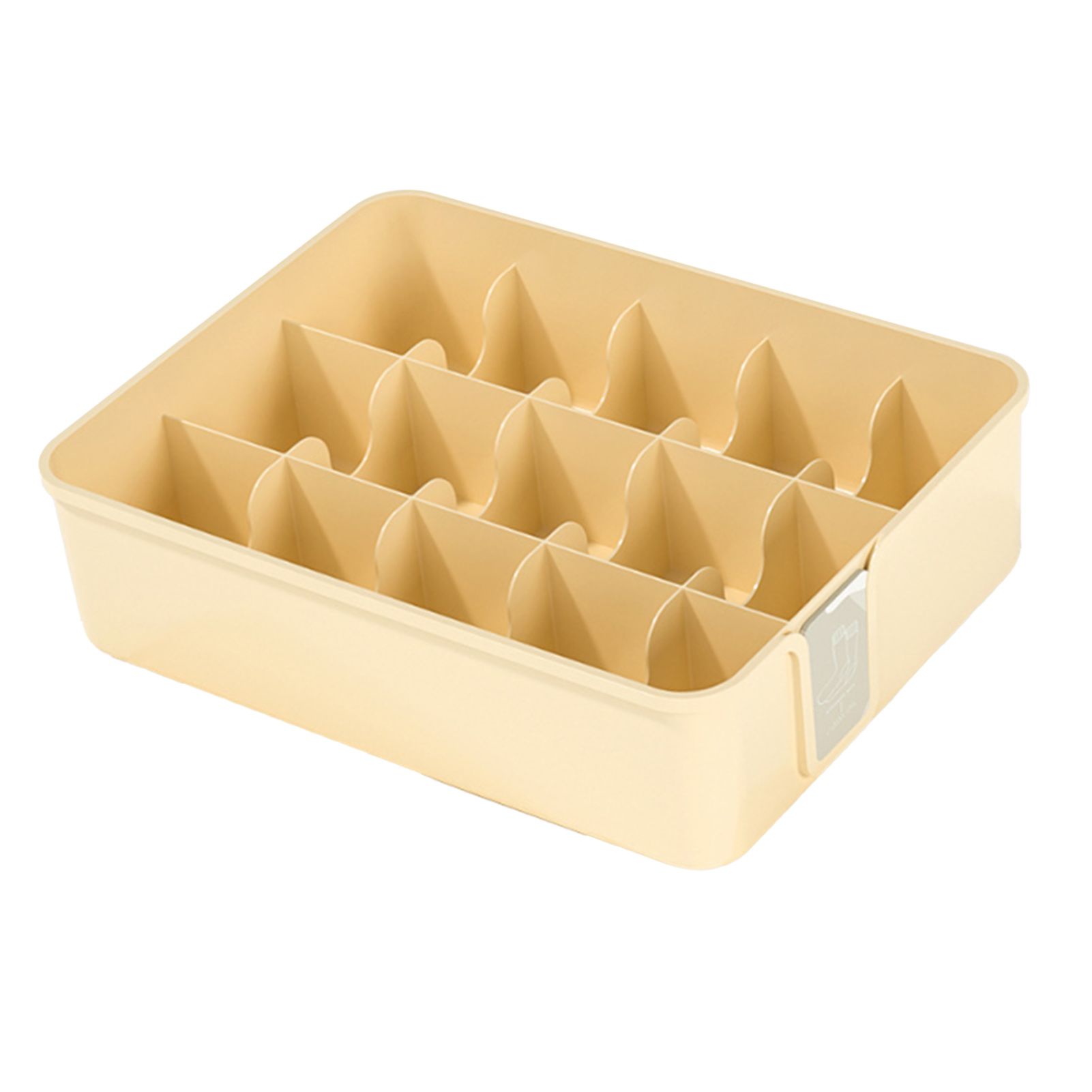 Sock Underwear Organizer Divider Plastic 15 Cell Closet Drawer Storage Box for view 7