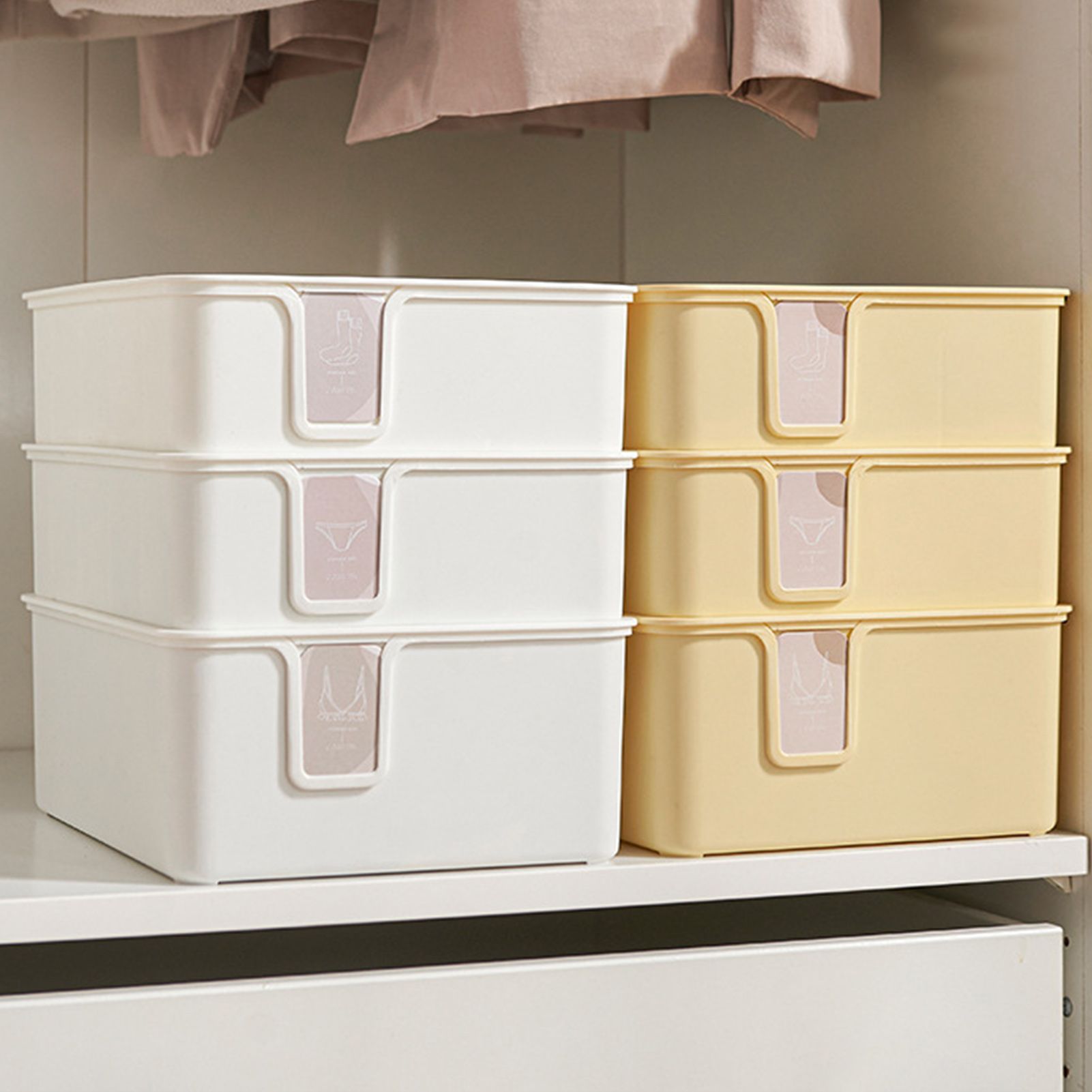 Sock Underwear Organizer Divider Plastic 15 Cell Closet Drawer Storage Box for view 15