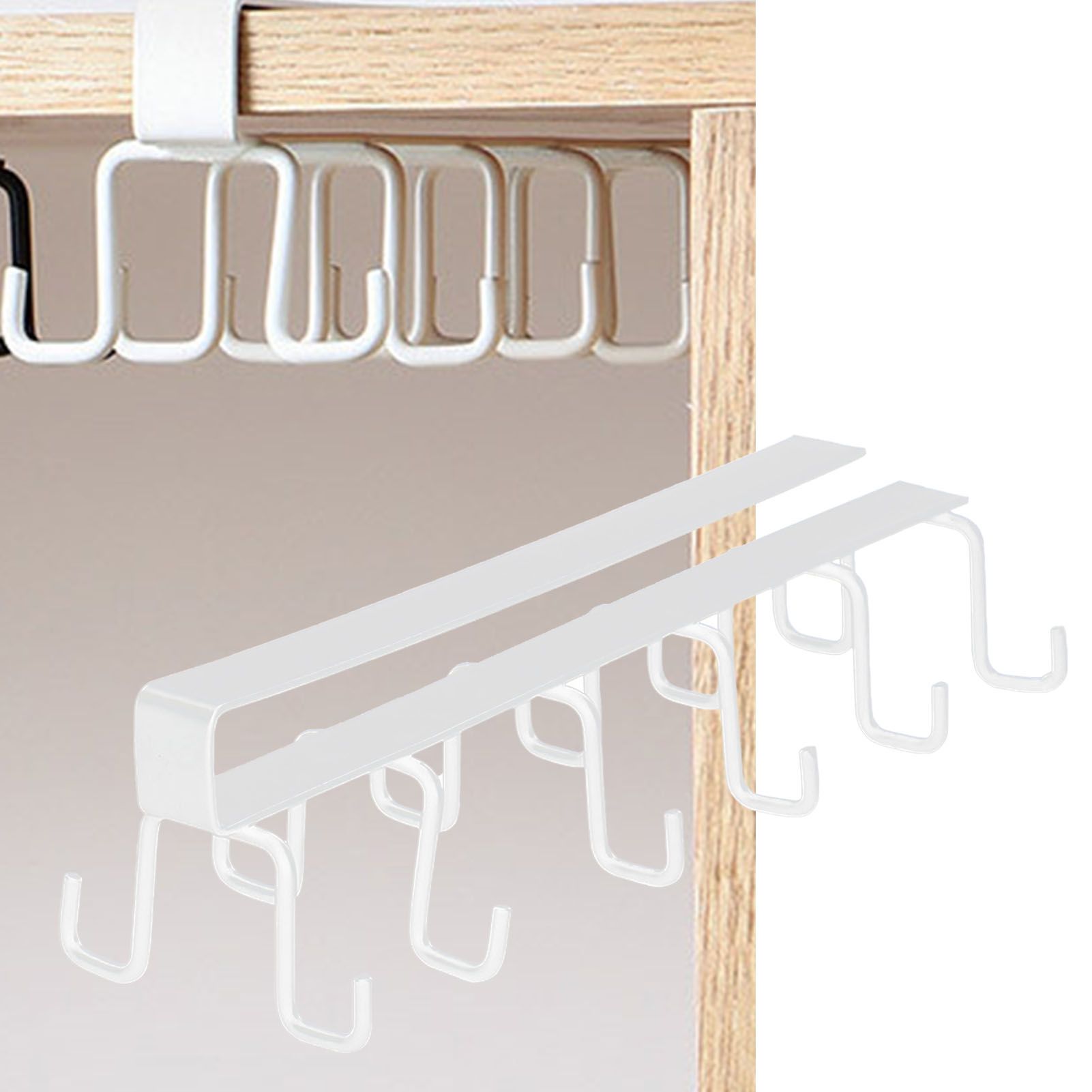 Kitchen Utensil Holder Hanger Iron Double Row Hook Spoon Shovel Shelving for view 10