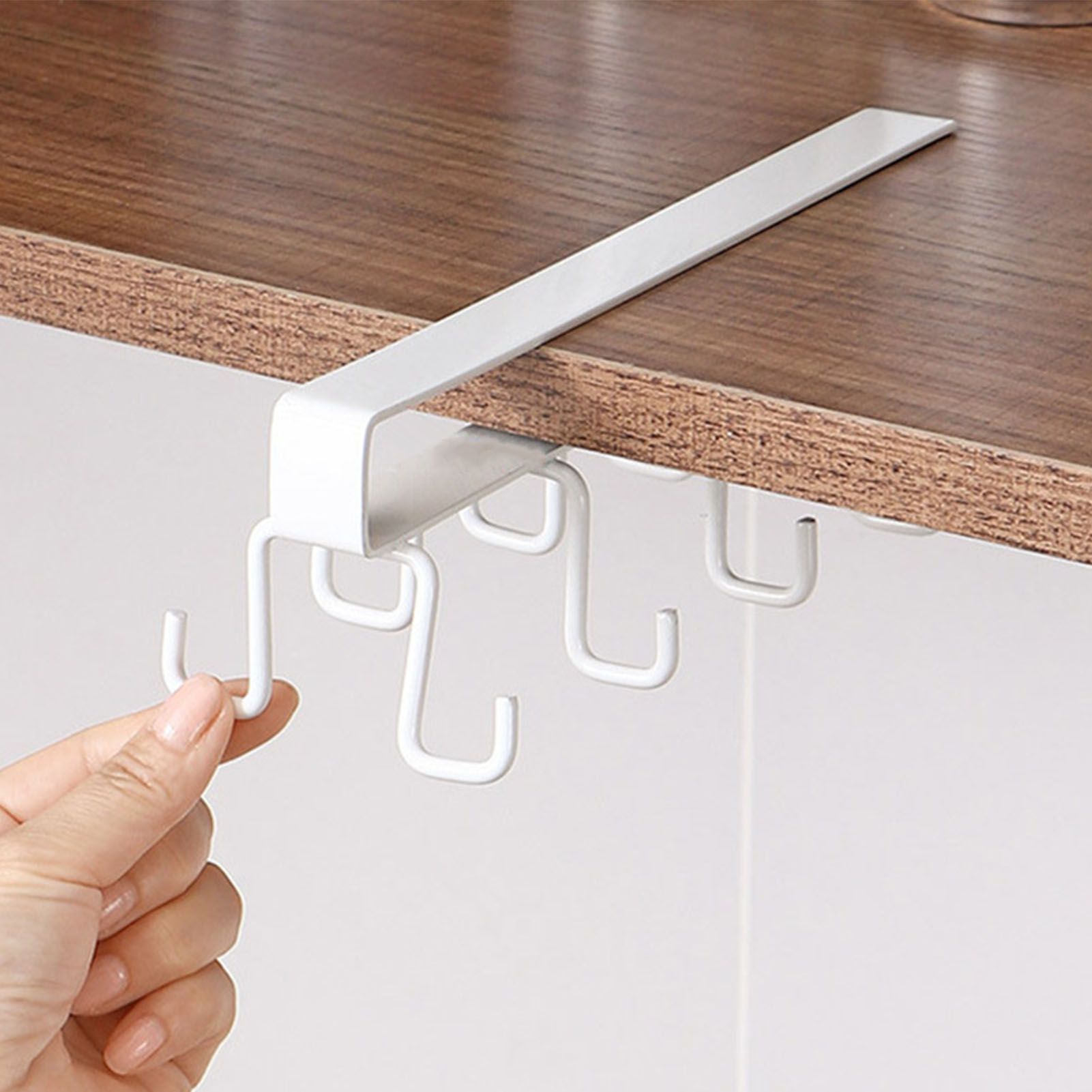 Kitchen Utensil Holder Hanger Iron Double Row Hook Spoon Shovel Shelving for view 11