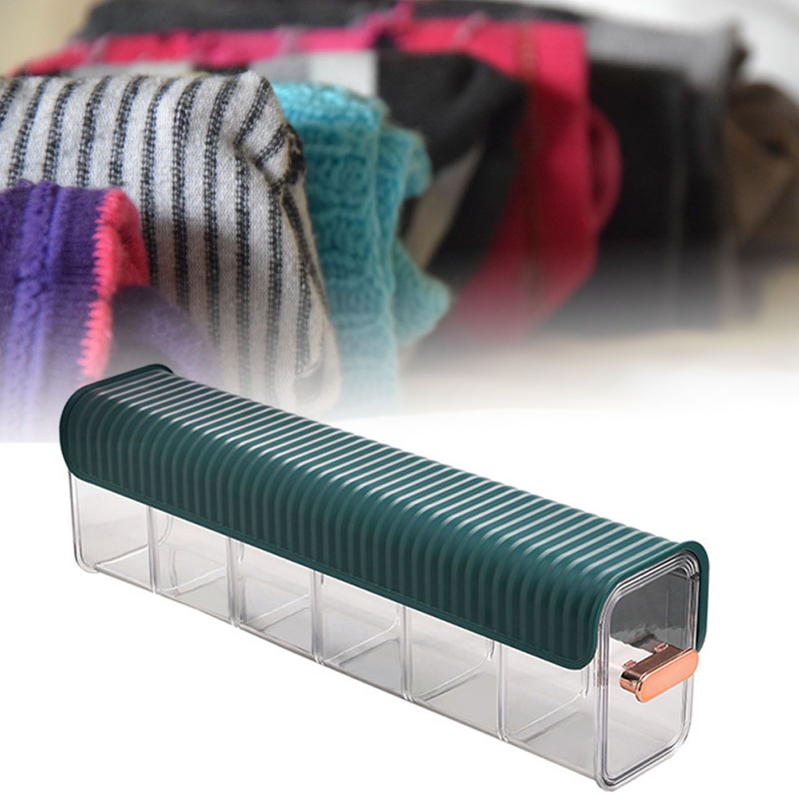Wall Underwear Organizer Detachable Dustproof Moistureproof Wall Mount Drawer view 6
