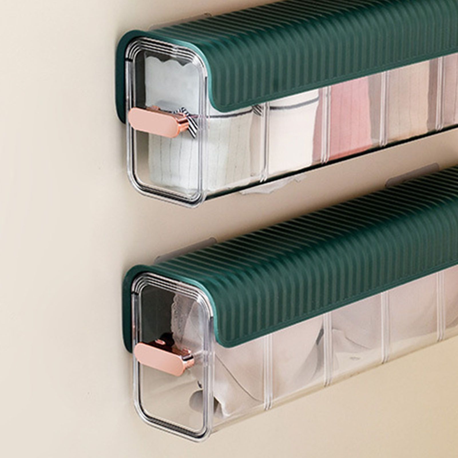 Wall Underwear Organizer Detachable Dustproof Moistureproof Wall Mount Drawer view 9