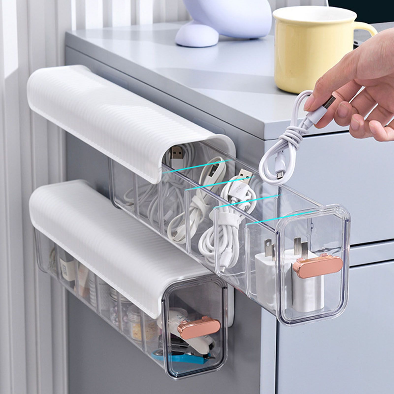 Wall Underwear Organizer Detachable Dustproof Moistureproof Wall Mount Drawer view 10