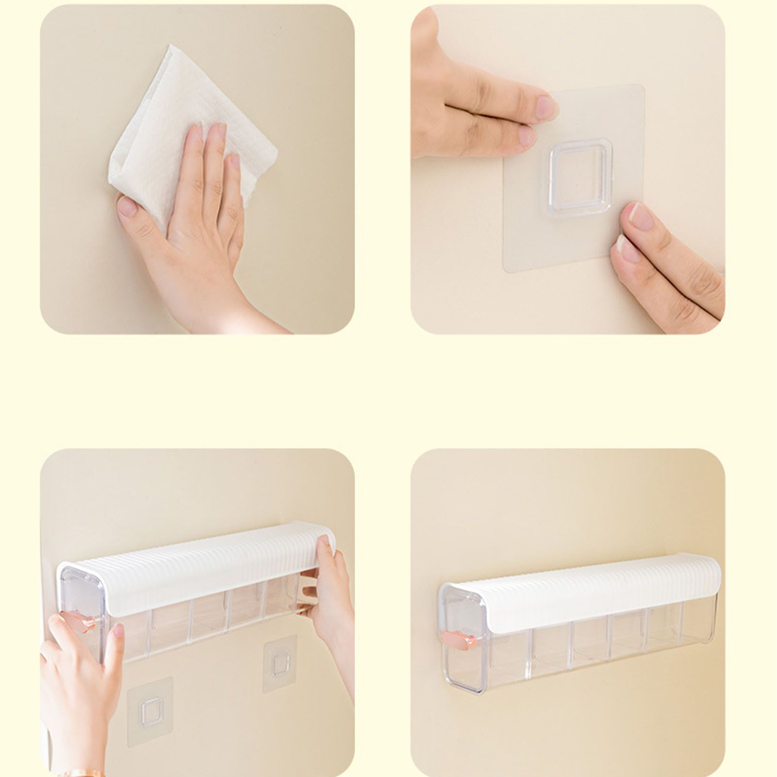 Wall Underwear Organizer Detachable Dustproof Moistureproof Wall Mount Drawer view 15