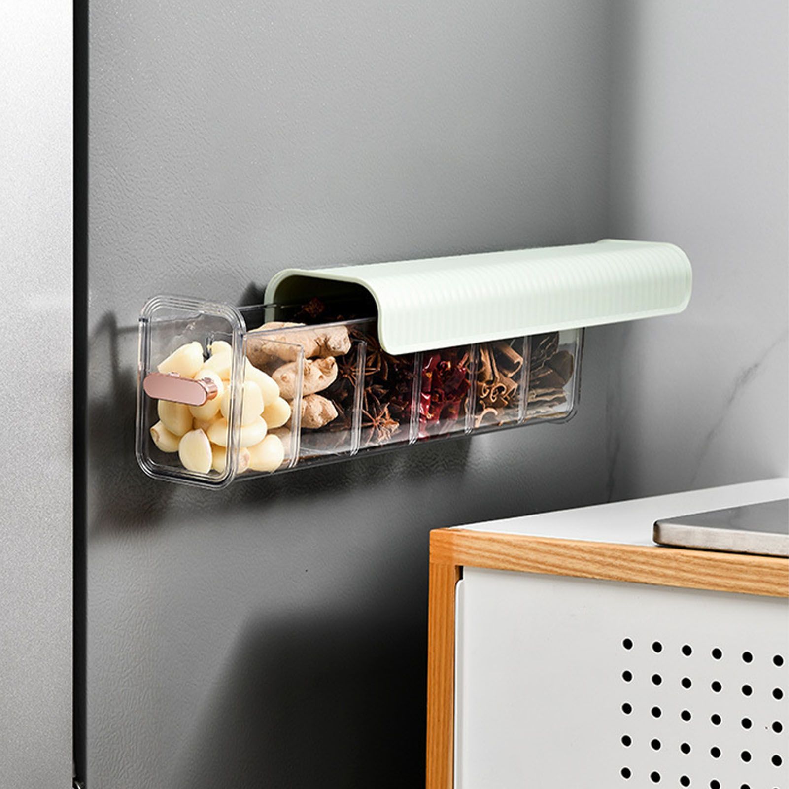 Wall Underwear Organizer Detachable Dustproof Moistureproof Wall Mount Drawer view 6
