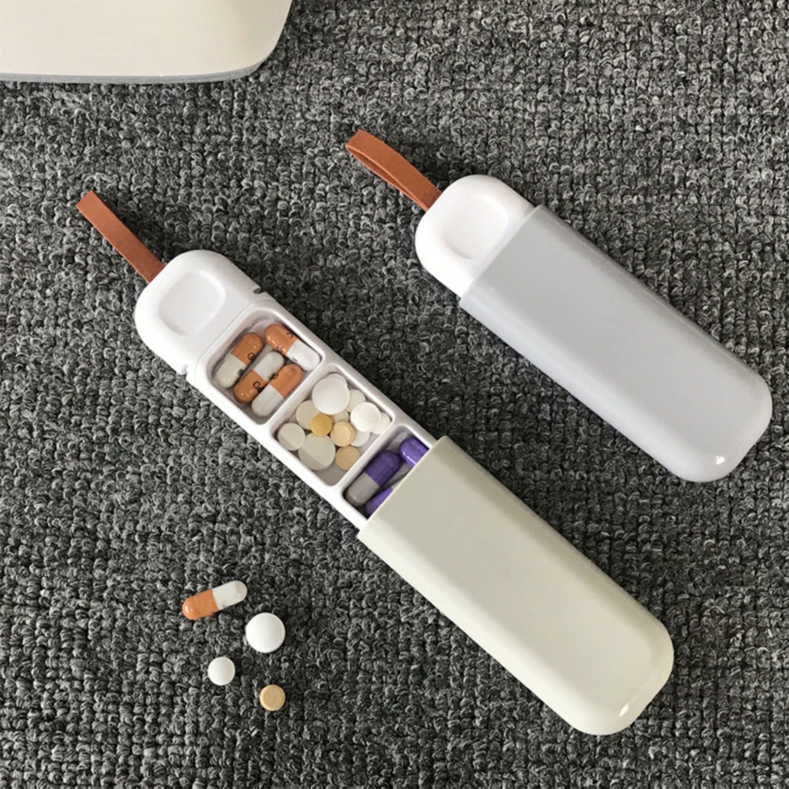 Home Portable Small Medicine Box One Day Dispensing Medicine Box with view 6