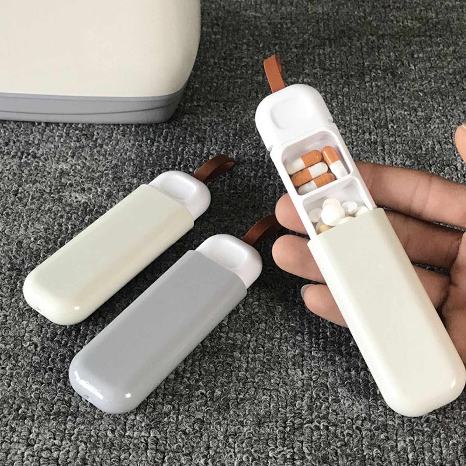 Home Portable Small Medicine Box One Day Dispensing Medicine Box with view 9