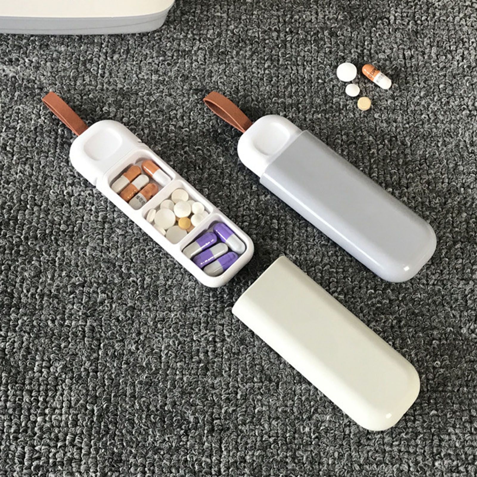 Home Portable Small Medicine Box One Day Dispensing Medicine Box with view 11